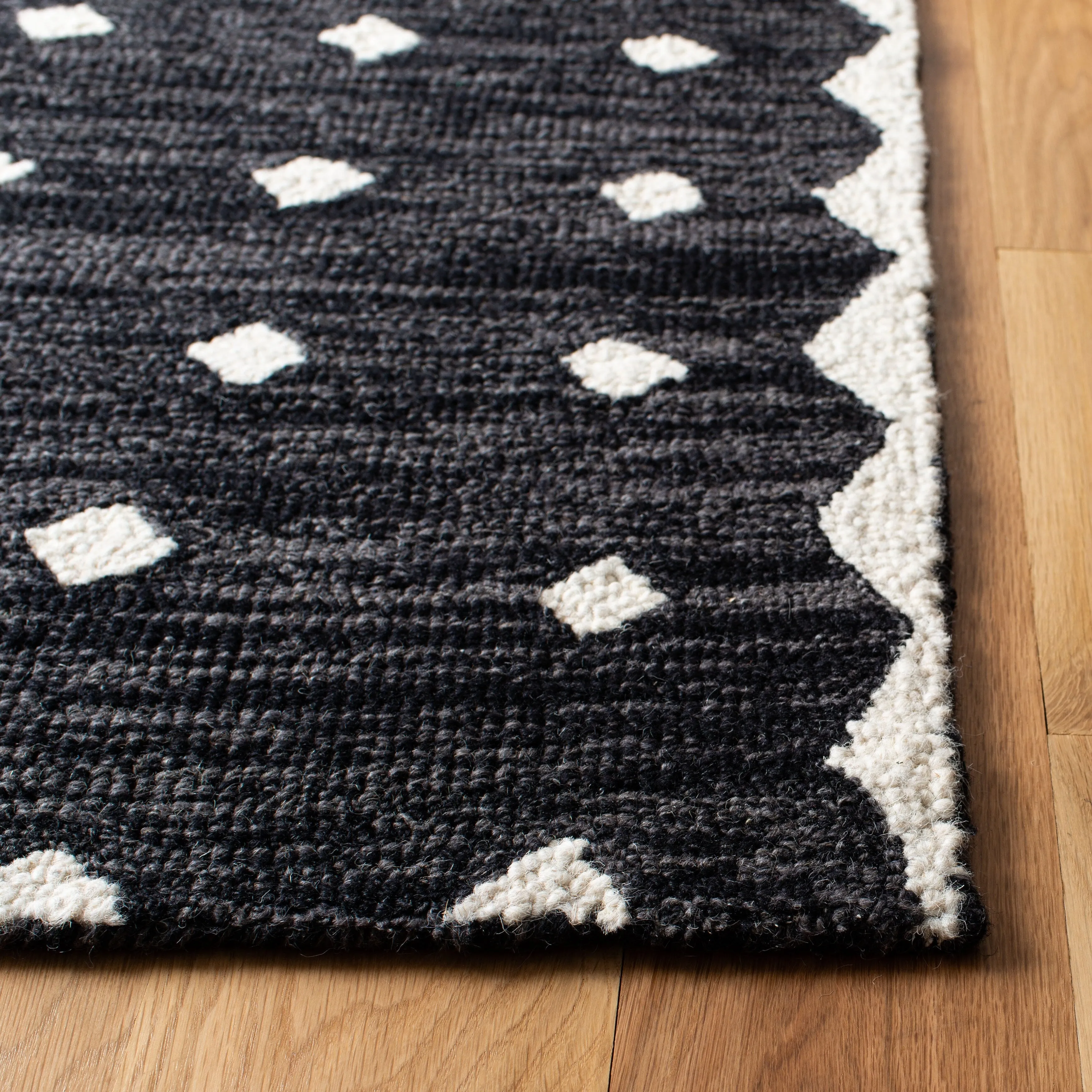 SAFAVIEH Handmade Micro-Loop Crystele Modern Wool Rug