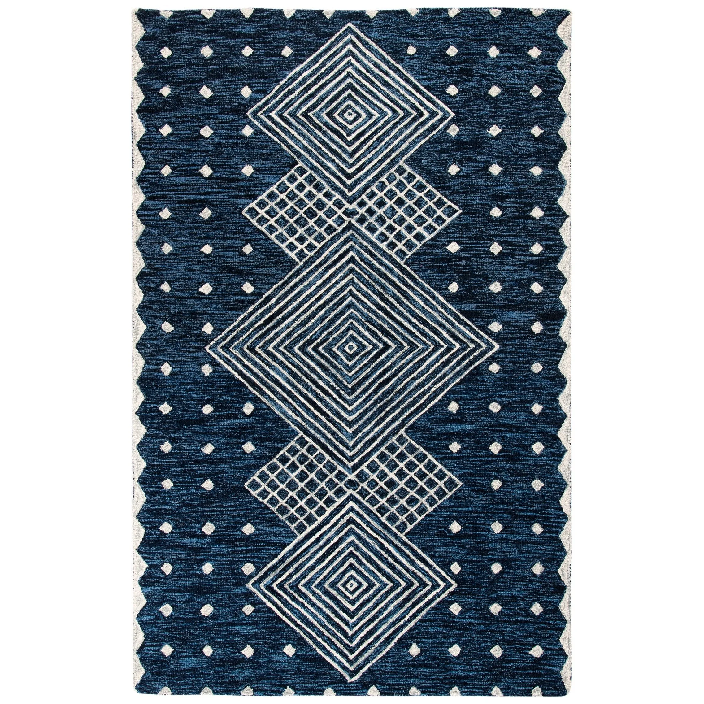 SAFAVIEH Handmade Micro-Loop Crystele Modern Wool Rug