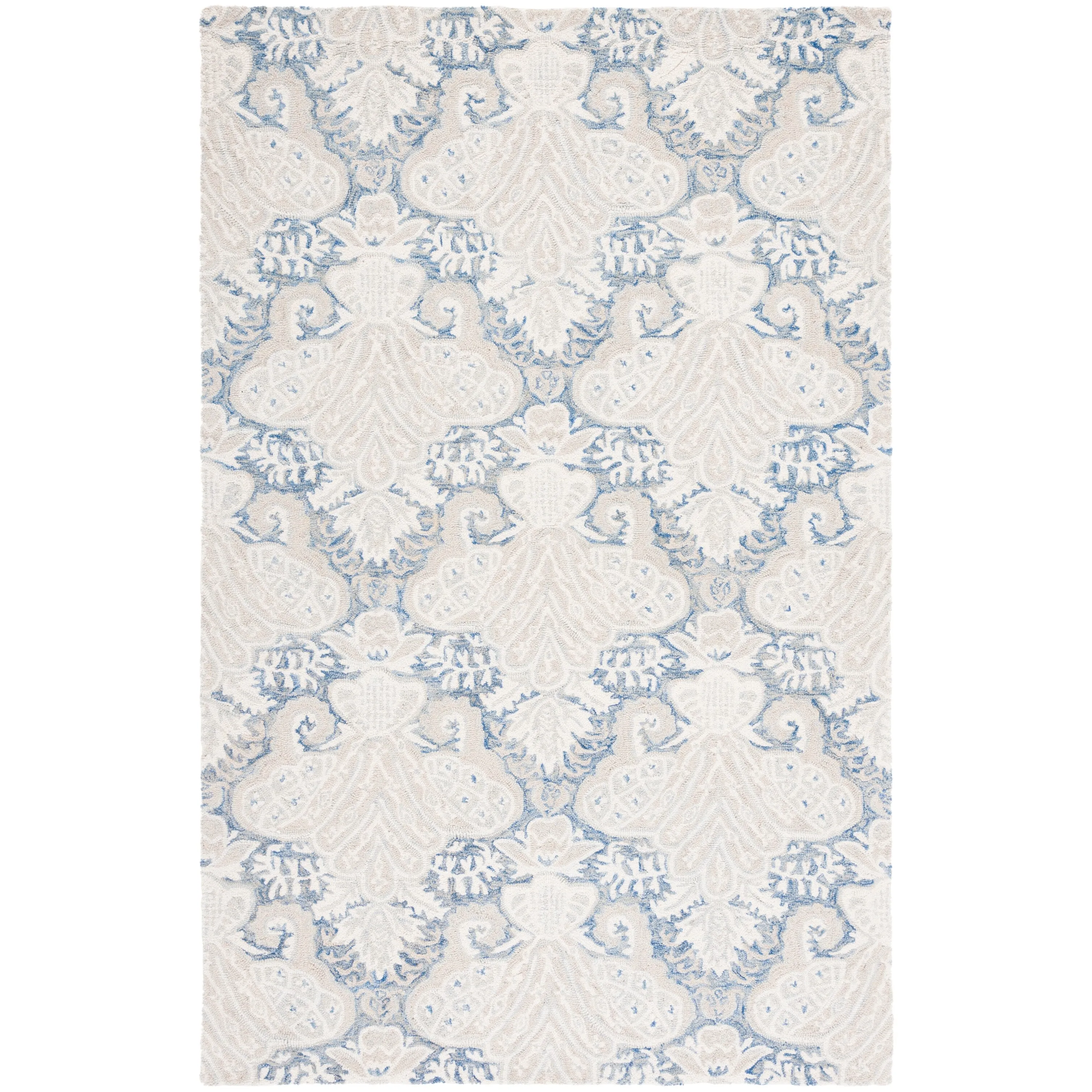 SAFAVIEH Handmade Micro-Loop Kolfinna Modern Wool Rug