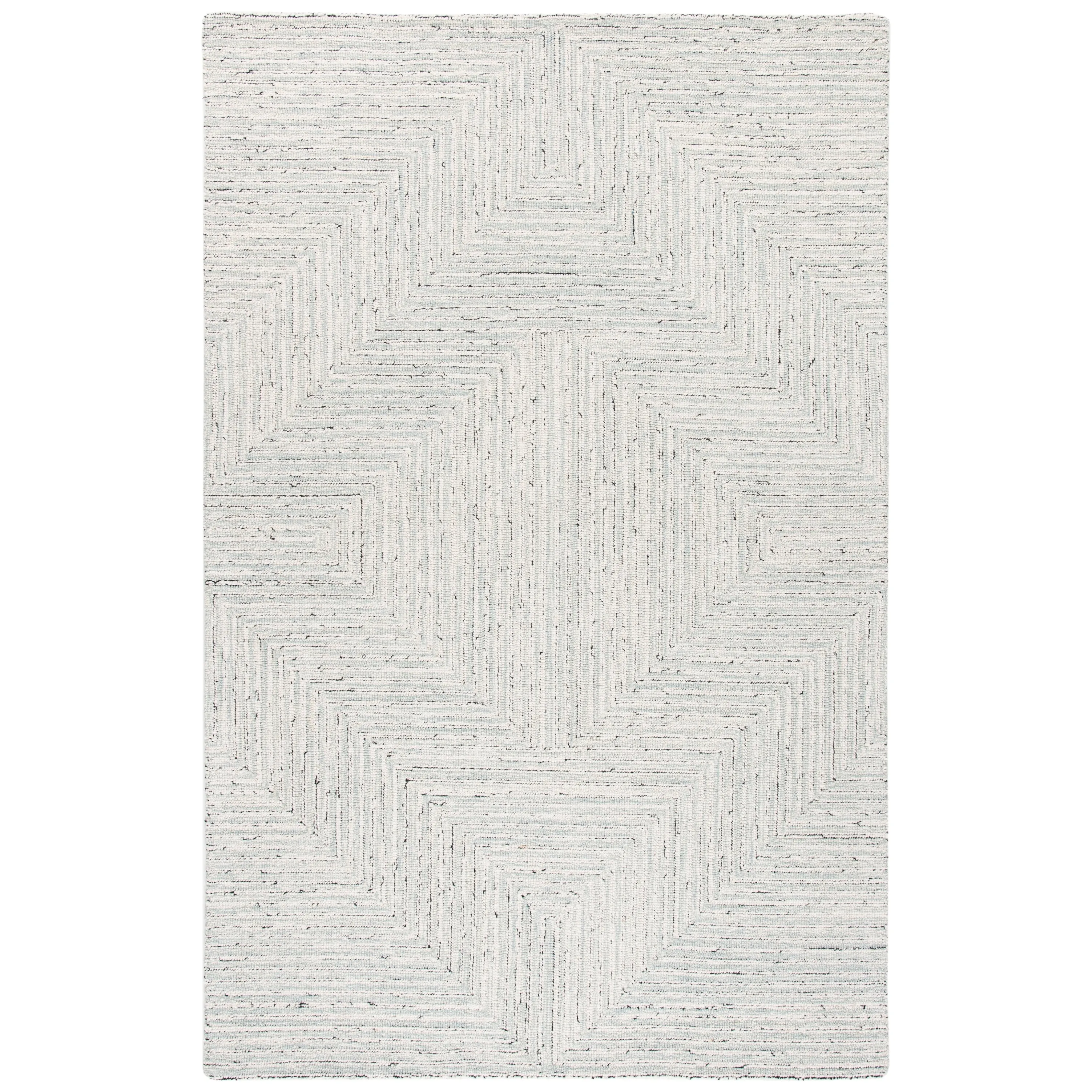 SAFAVIEH Handmade Micro-Loop Nausica Modern Wool Rug