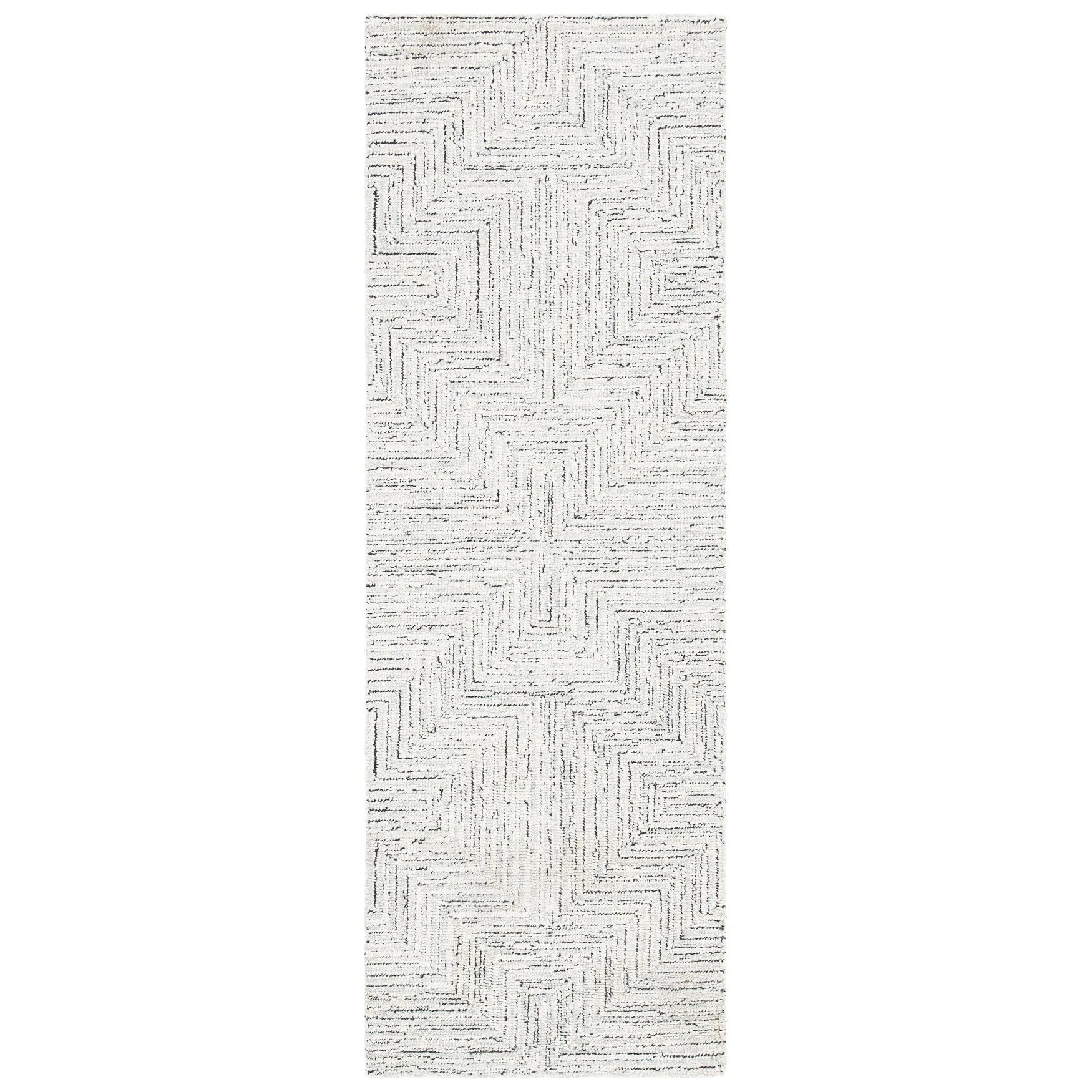 SAFAVIEH Handmade Micro-Loop Nausica Modern Wool Rug