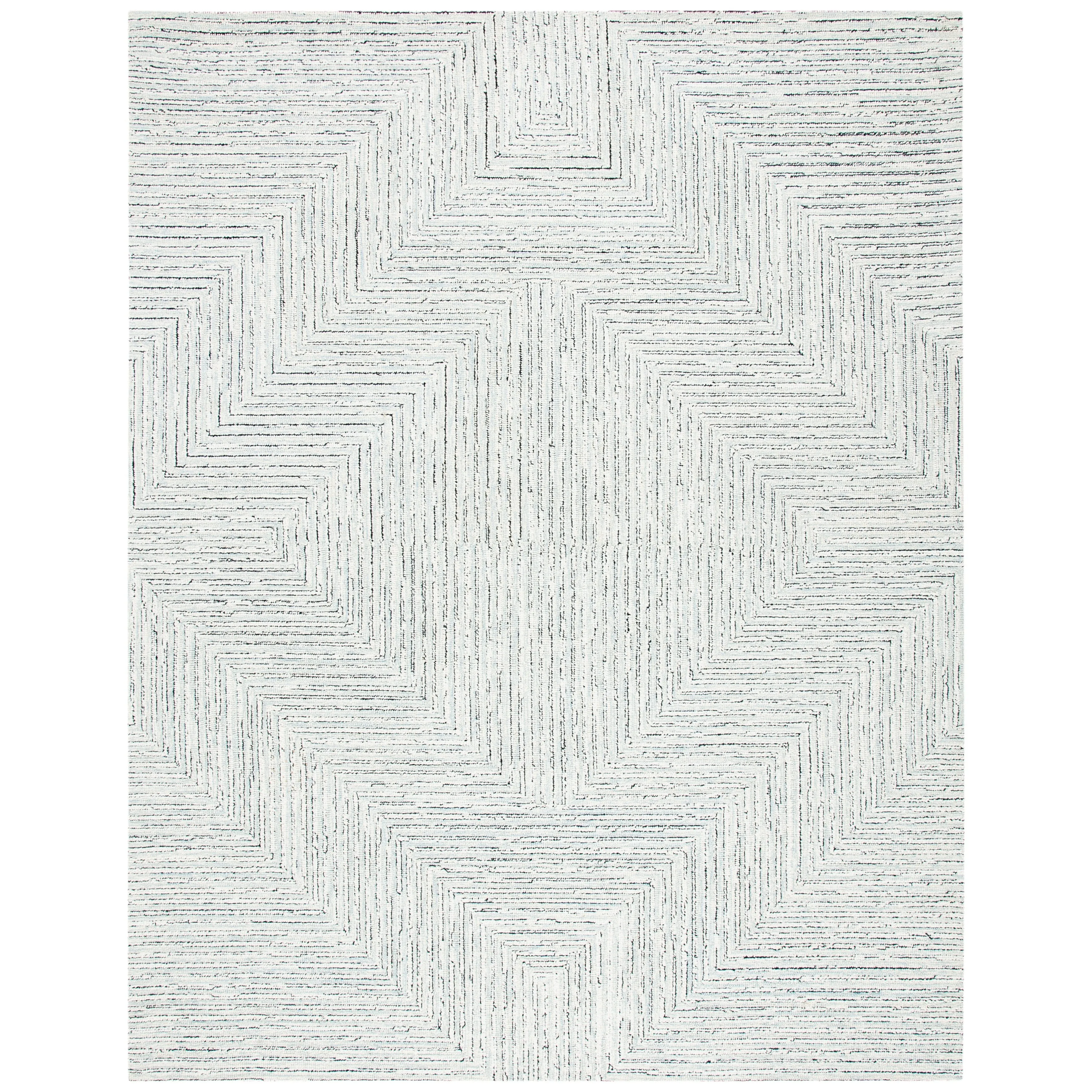 SAFAVIEH Handmade Micro-Loop Nausica Modern Wool Rug