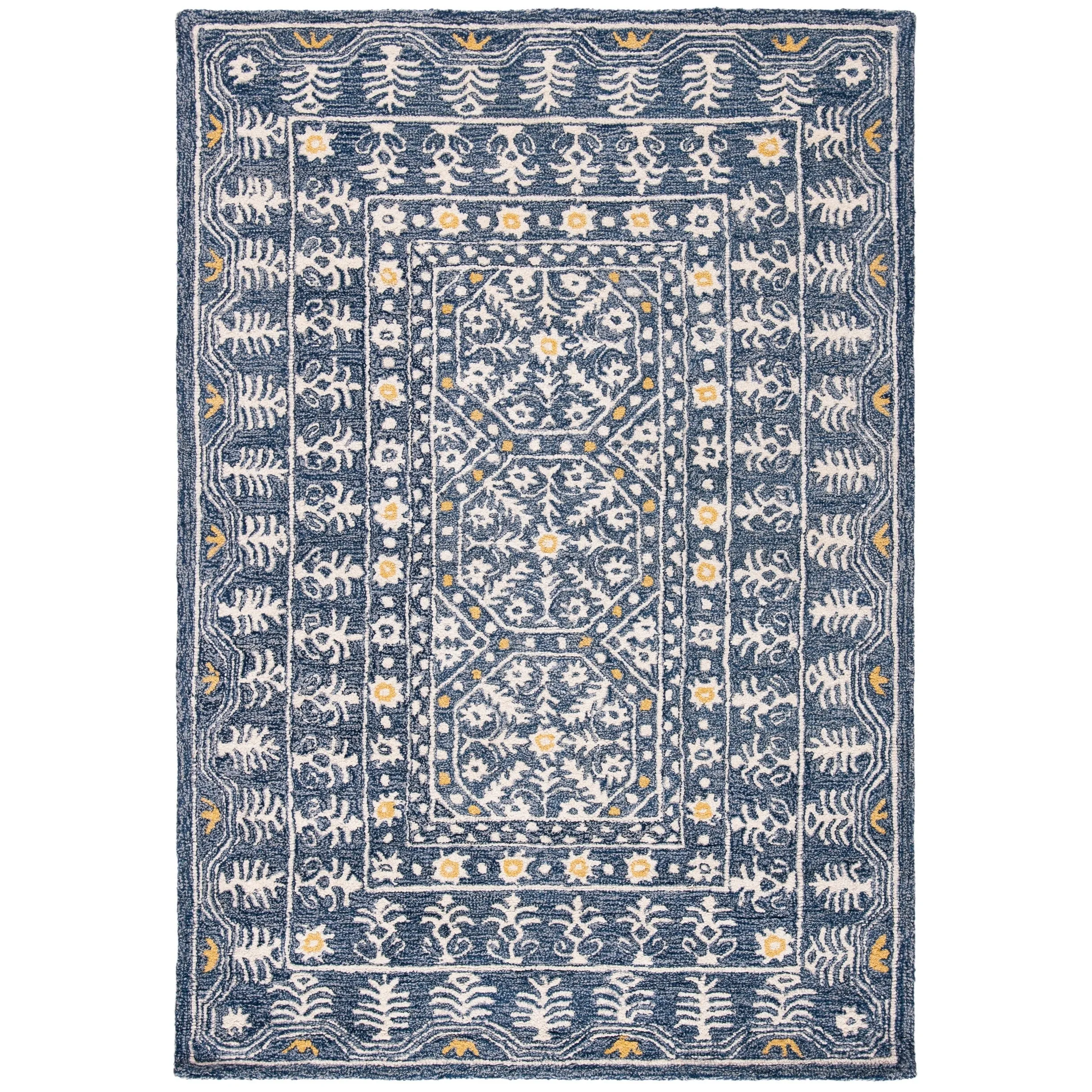 SAFAVIEH Handmade Micro-Loop Nural Wool Rug