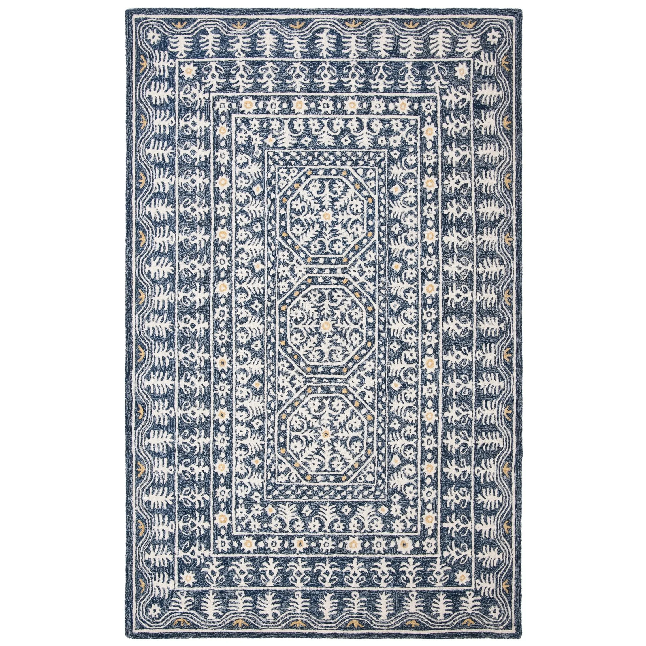 SAFAVIEH Handmade Micro-Loop Nural Wool Rug