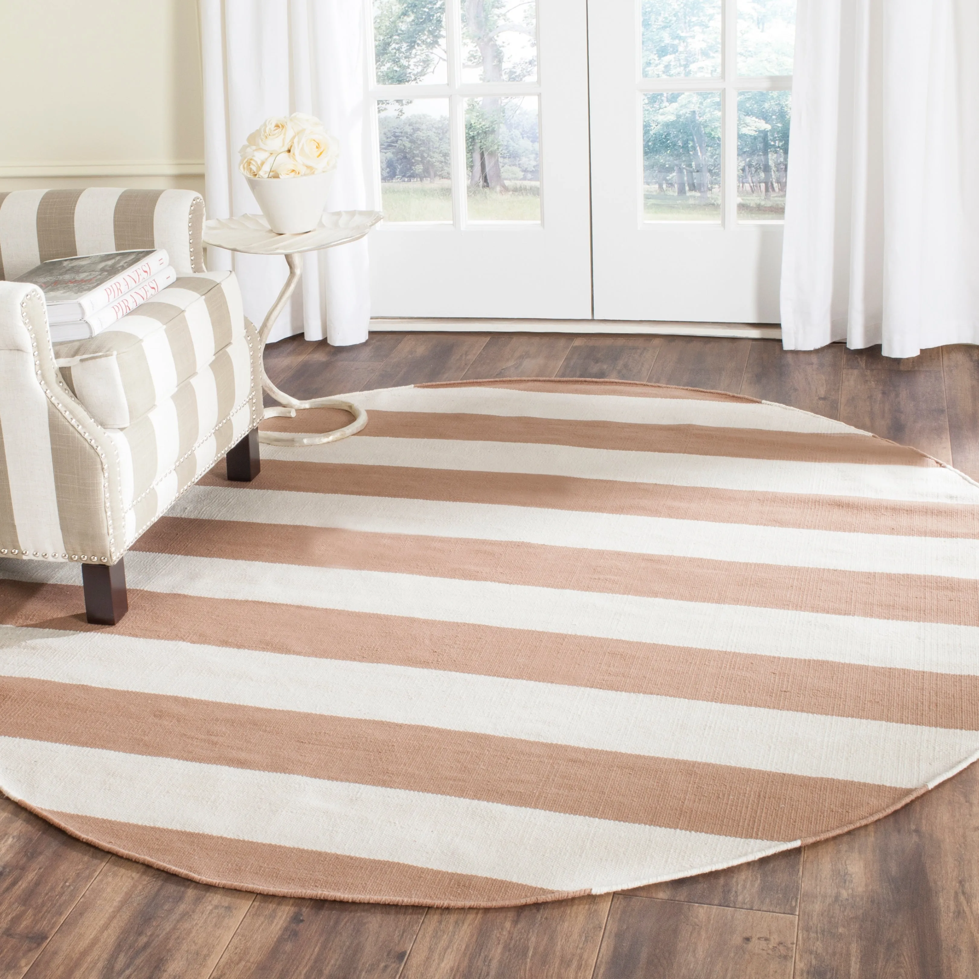 SAFAVIEH Handmade Montauk Geltrude Stripe Cotton Flatweave Rug