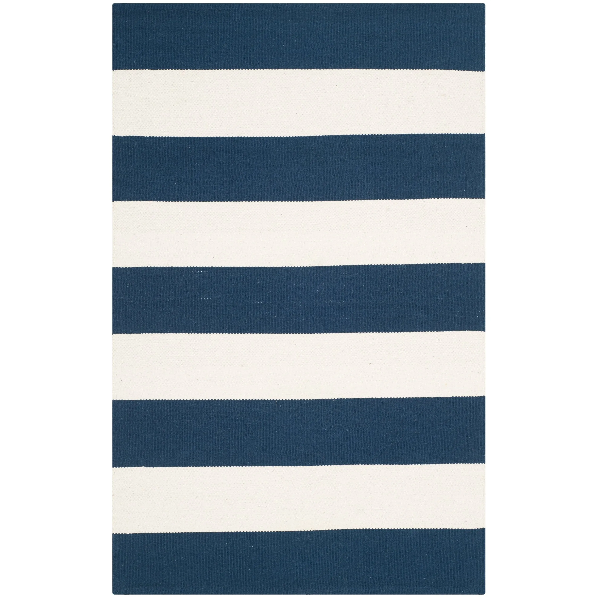SAFAVIEH Handmade Montauk Geltrude Stripe Cotton Flatweave Rug