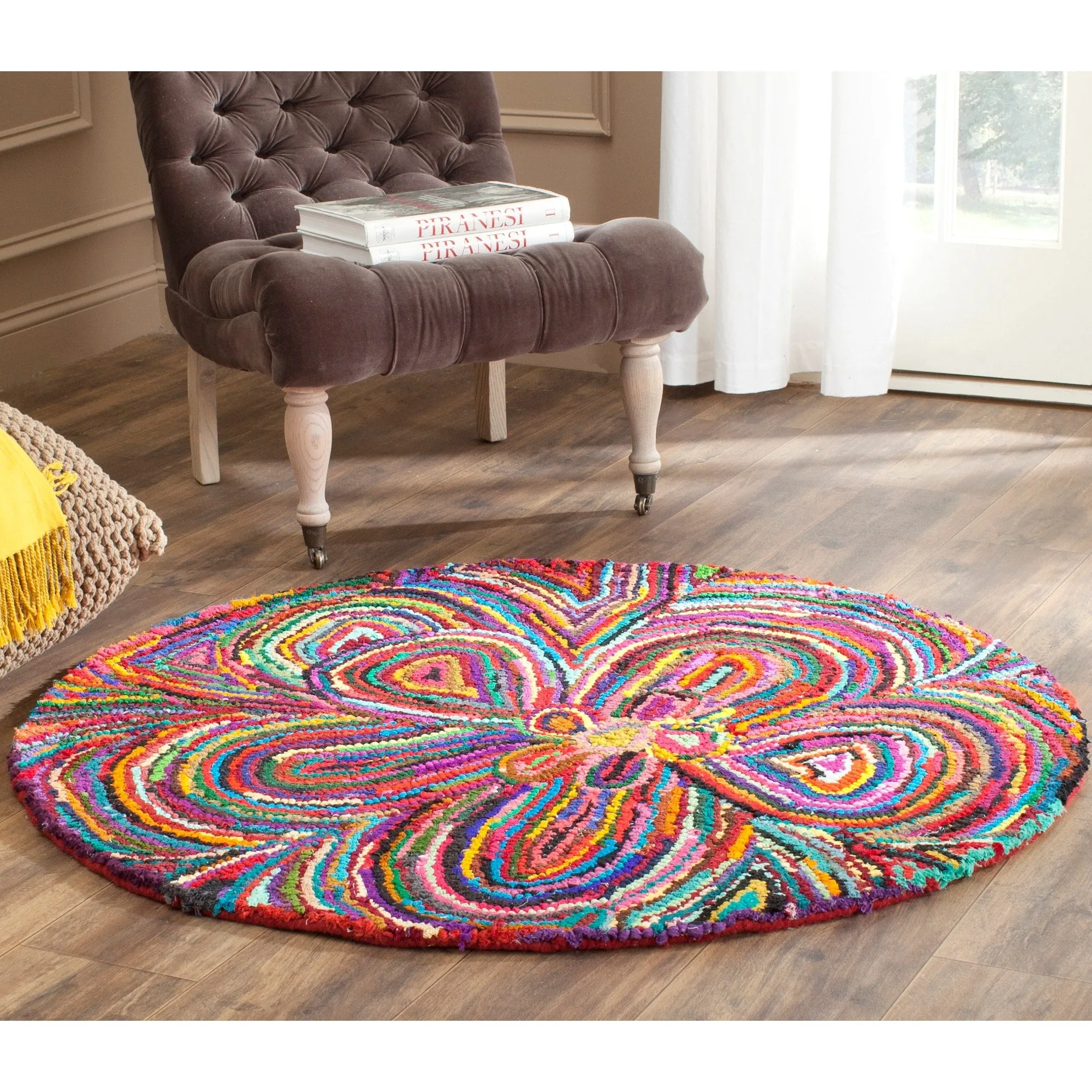 SAFAVIEH Handmade Nantucket Anastassia Contemporary Cotton Rug