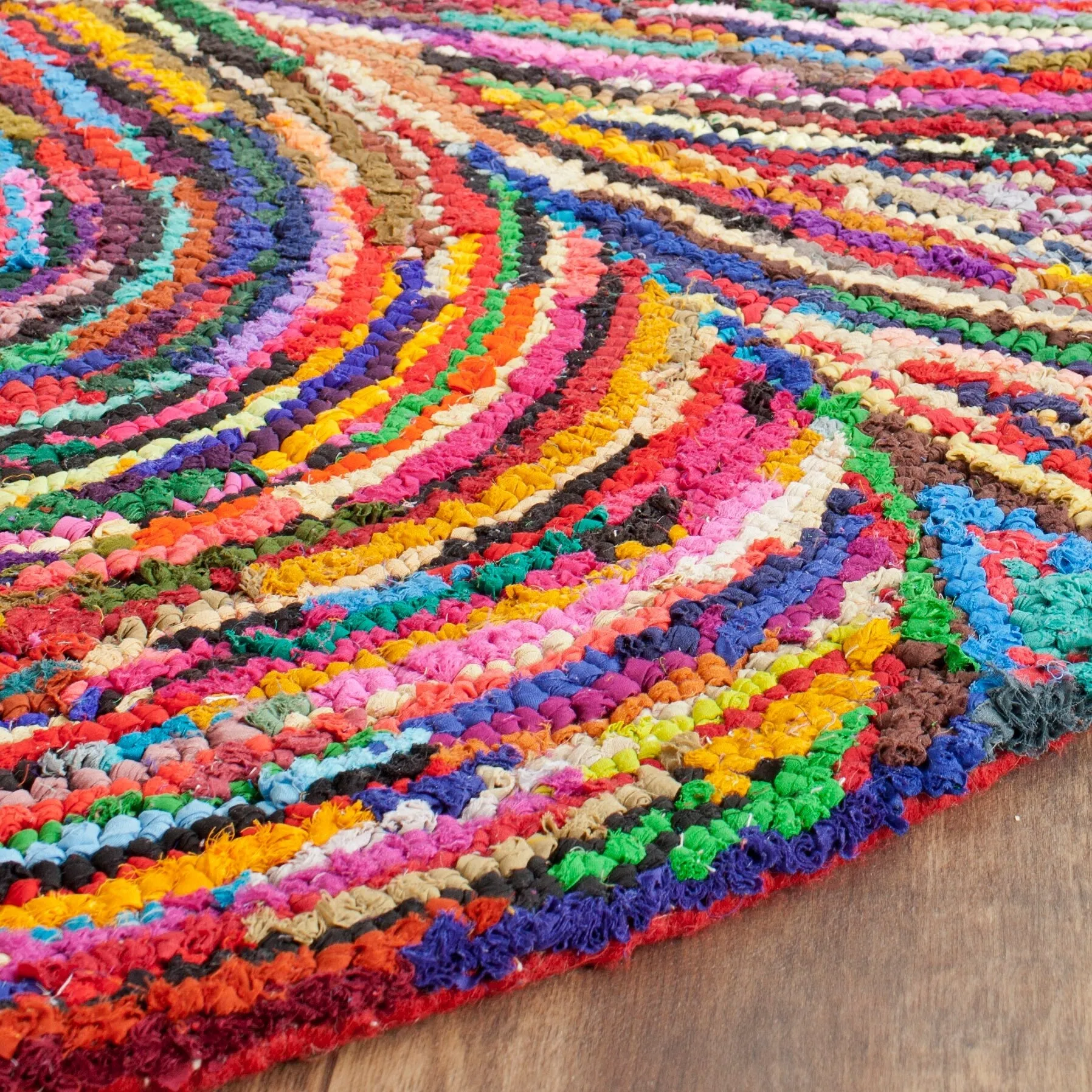 SAFAVIEH Handmade Nantucket Anastassia Contemporary Cotton Rug
