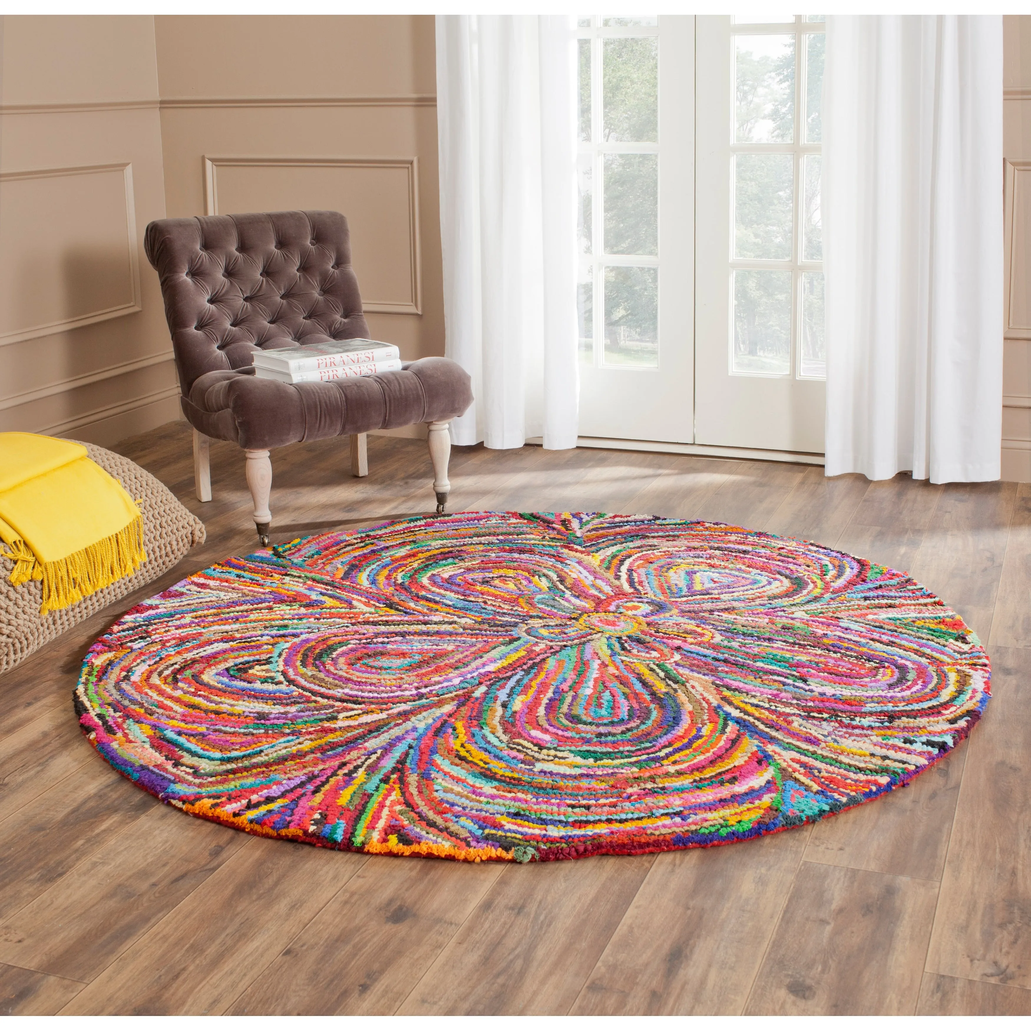 SAFAVIEH Handmade Nantucket Anastassia Contemporary Cotton Rug