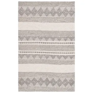 SAFAVIEH Handmade Natura Annedorte Wool Rug - Grey/Ivory - 8' x 10'