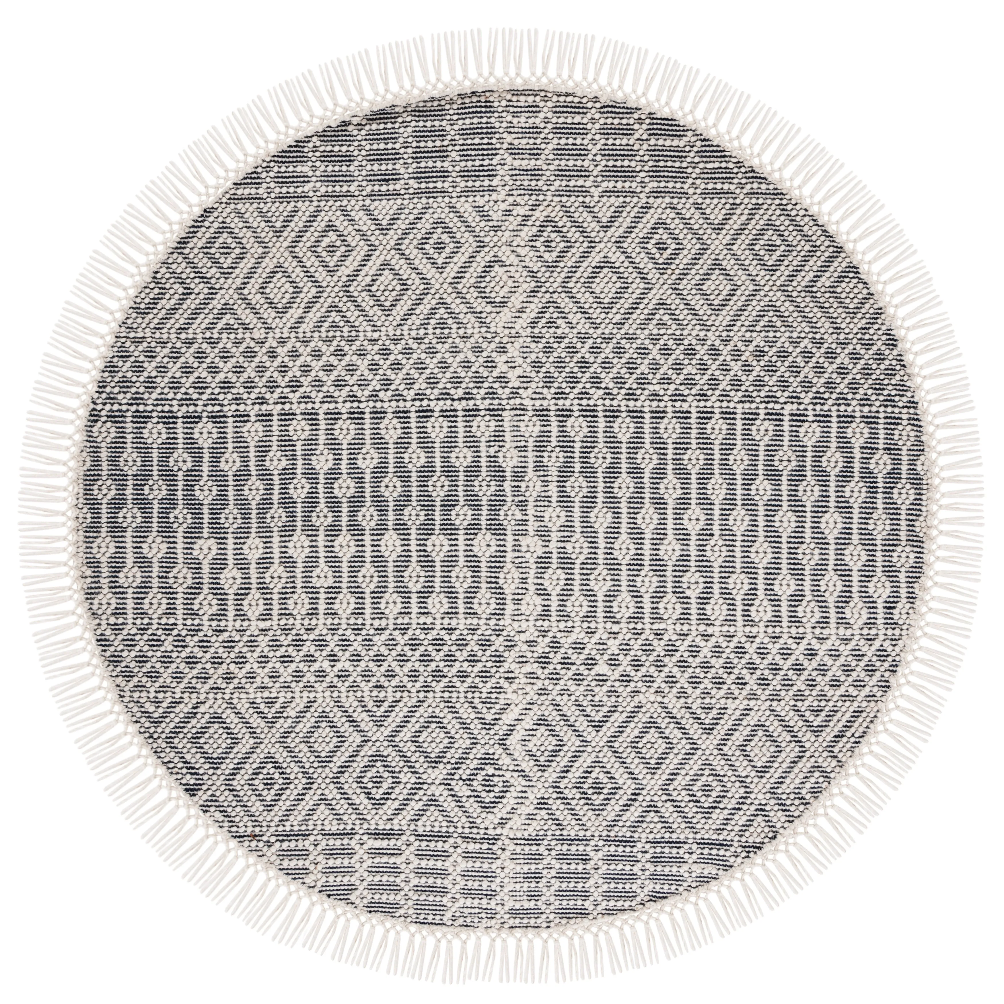 SAFAVIEH Handmade Natura Estel Wool Fringe Rug