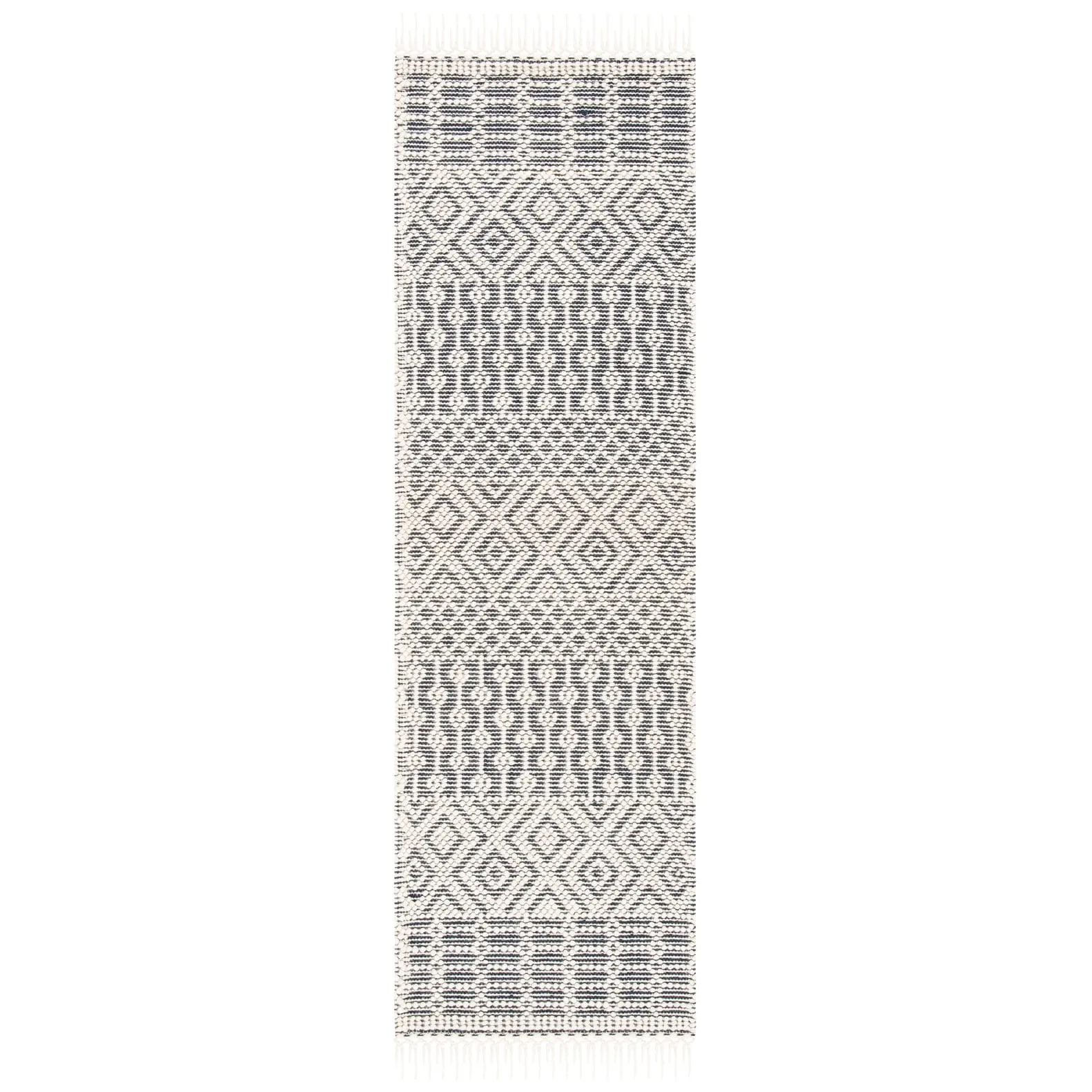 SAFAVIEH Handmade Natura Estel Wool Fringe Rug