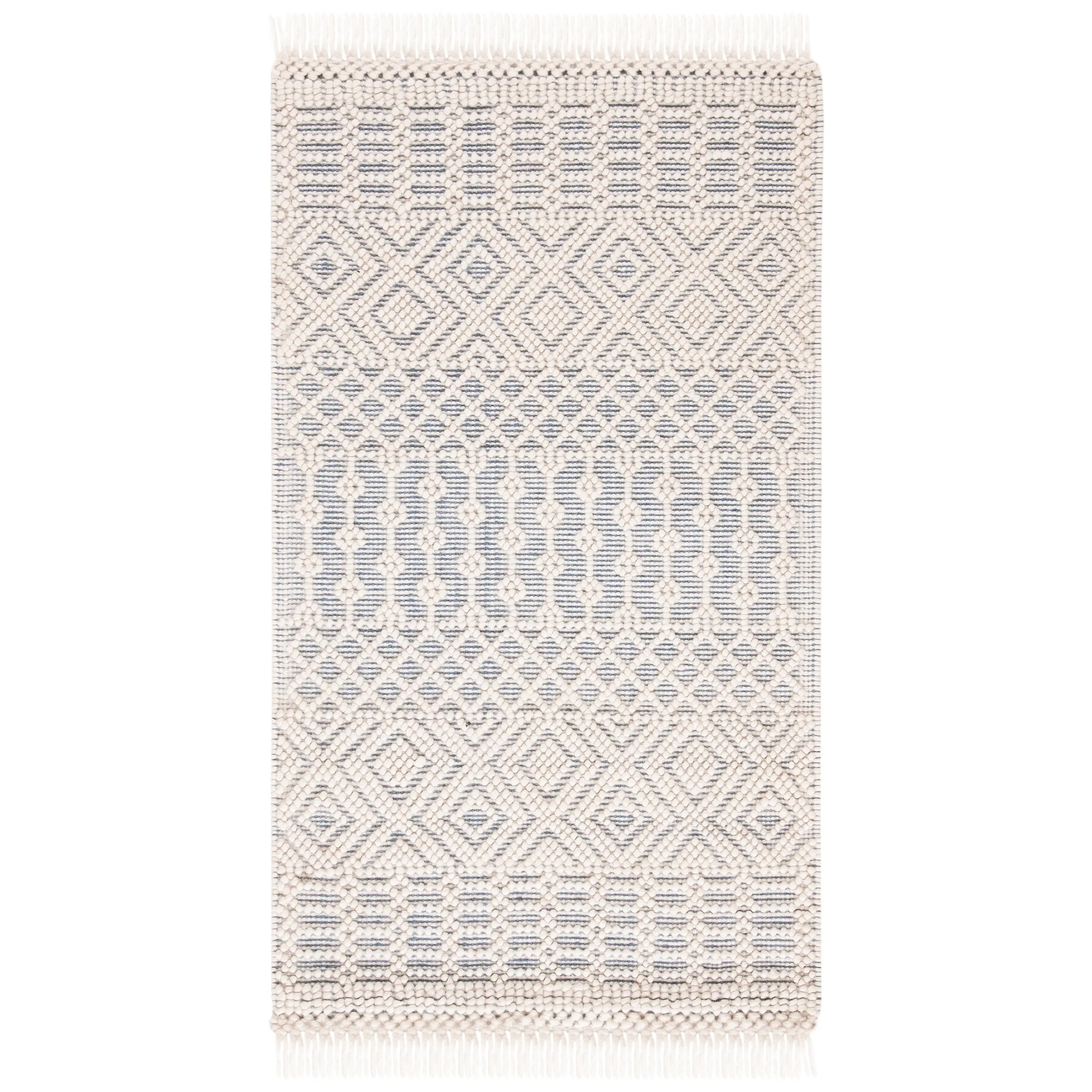 SAFAVIEH Handmade Natura Estel Wool Fringe Rug