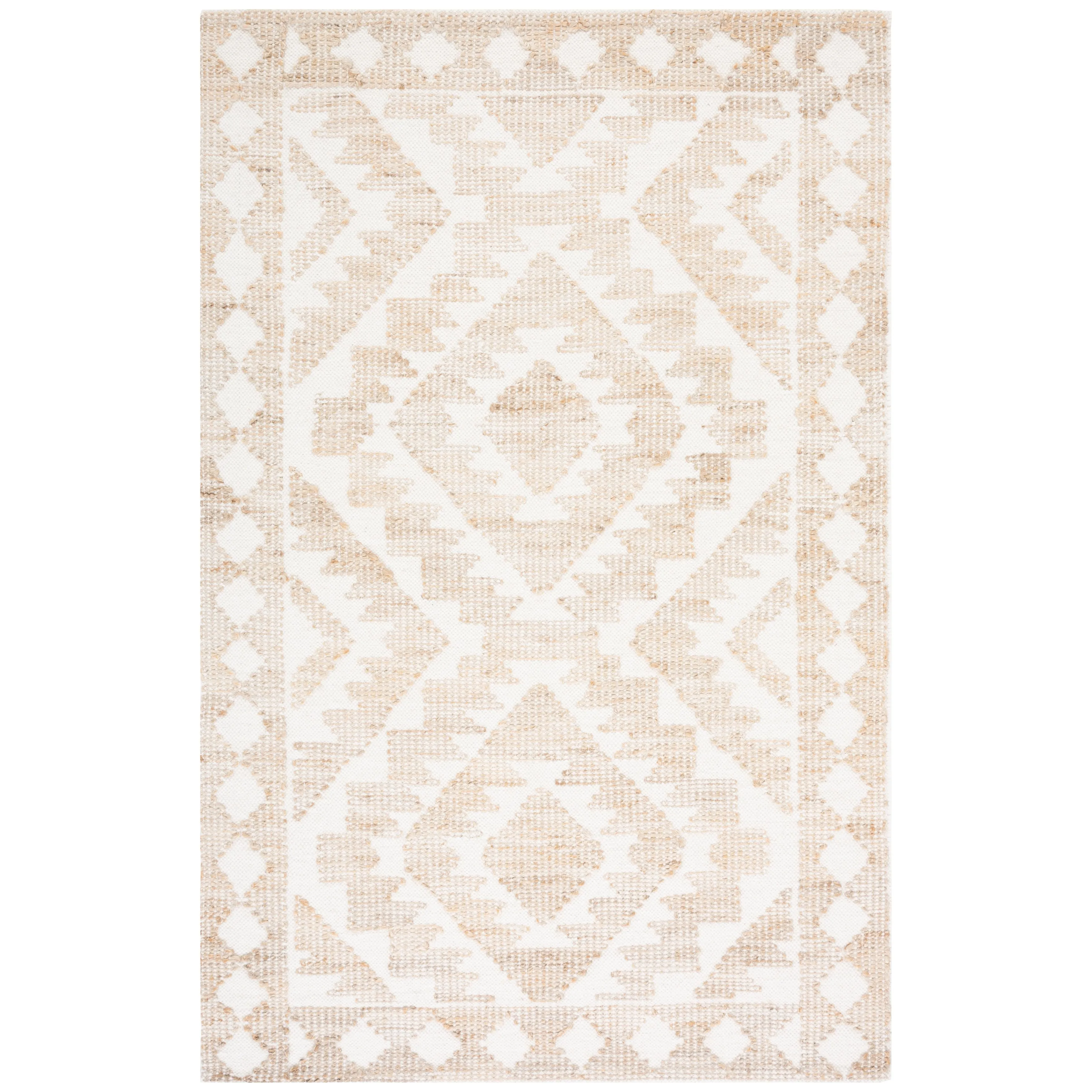 SAFAVIEH Handmade Natural Fiber Deepshikha Jute & Wool Rug