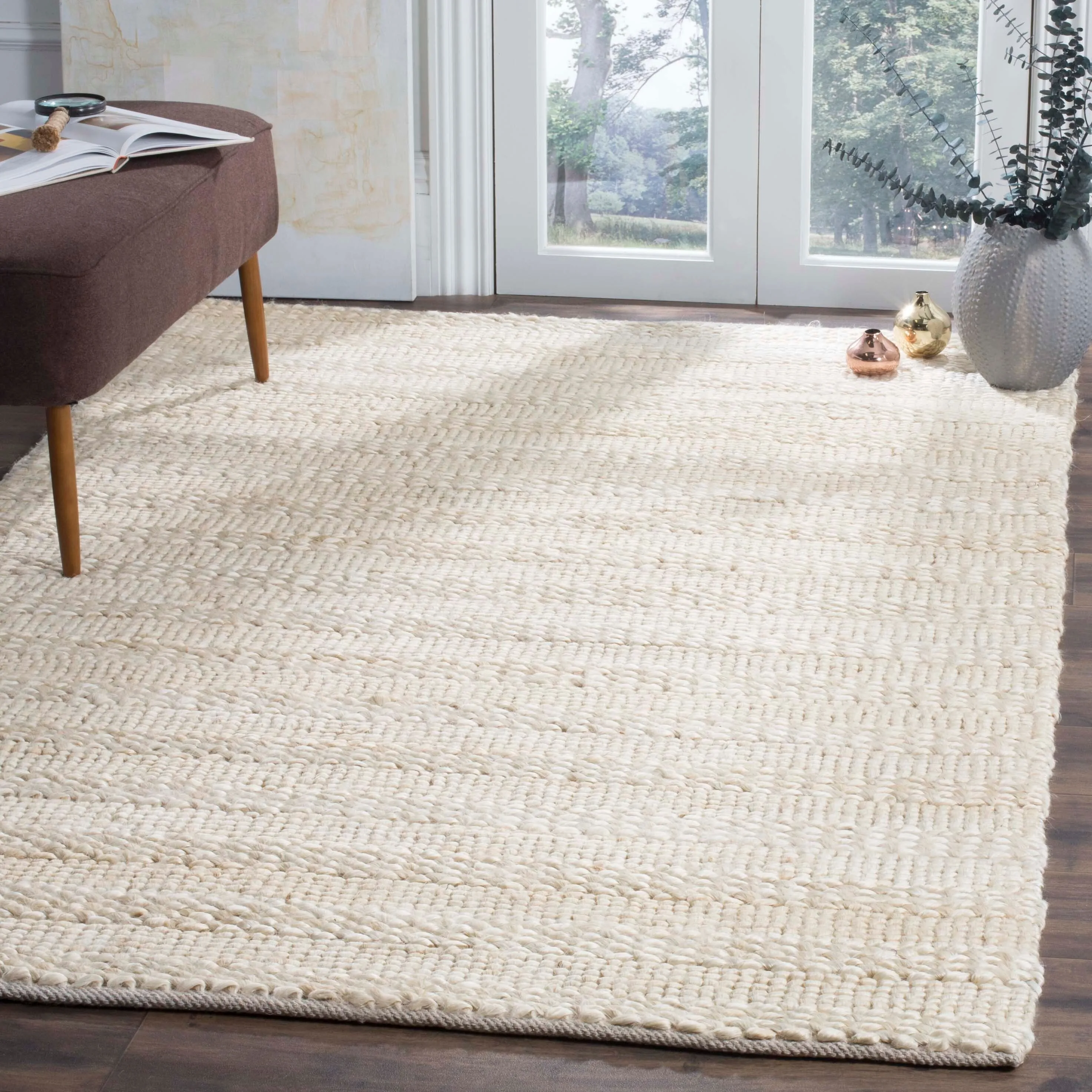 SAFAVIEH Handmade Natural Fiber Haven Jute Rug - Bleach - 5' x 8'
