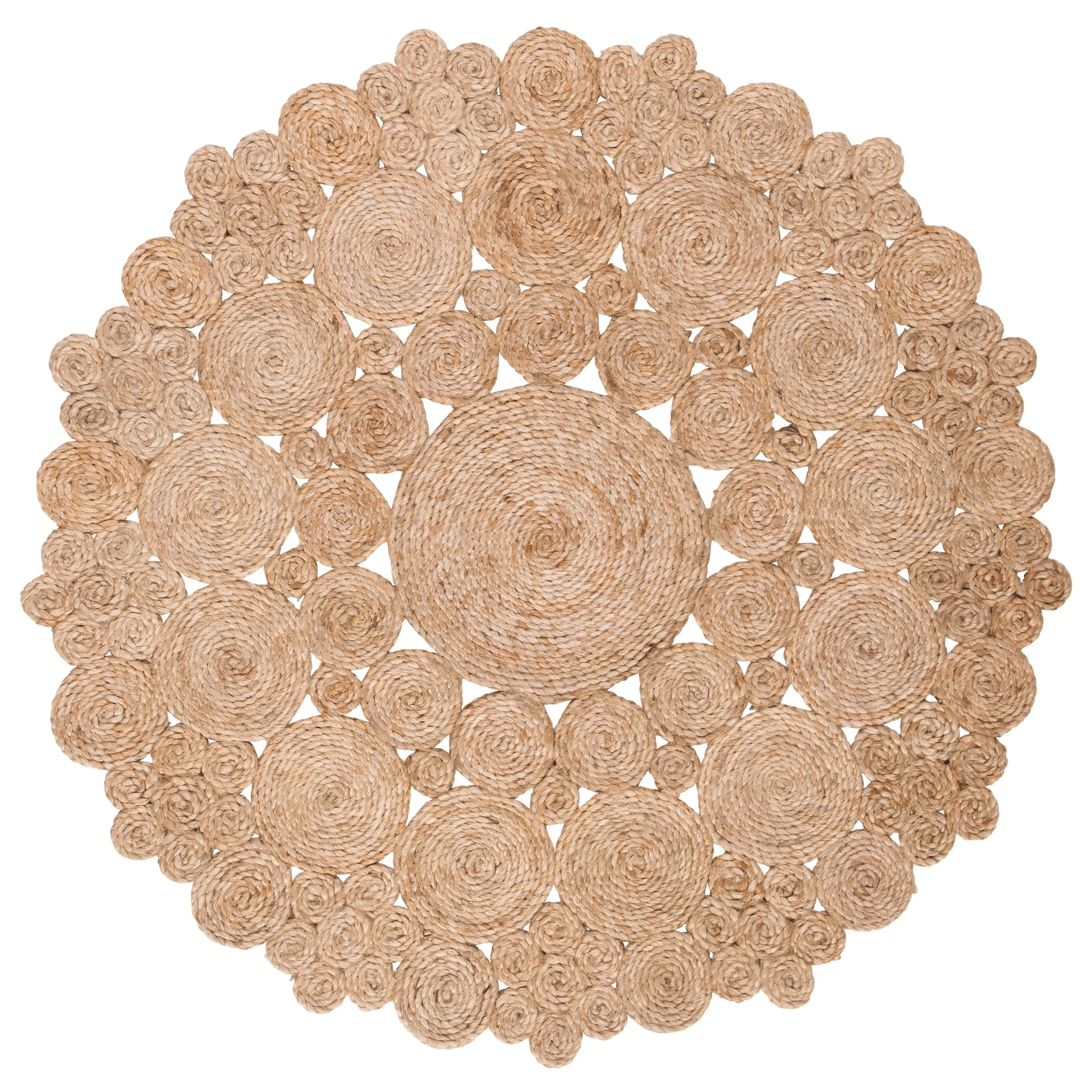 SAFAVIEH Handmade Natural Fiber Meleri Casual Jute Rug - Natural - 4' Round