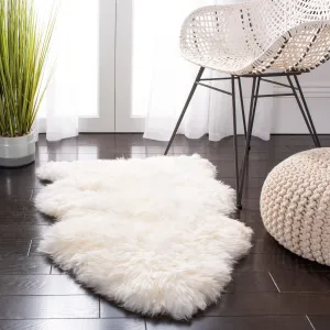 SAFAVIEH. Handmade Natural Kirstie Leanca 3.4-inch Thick Rug