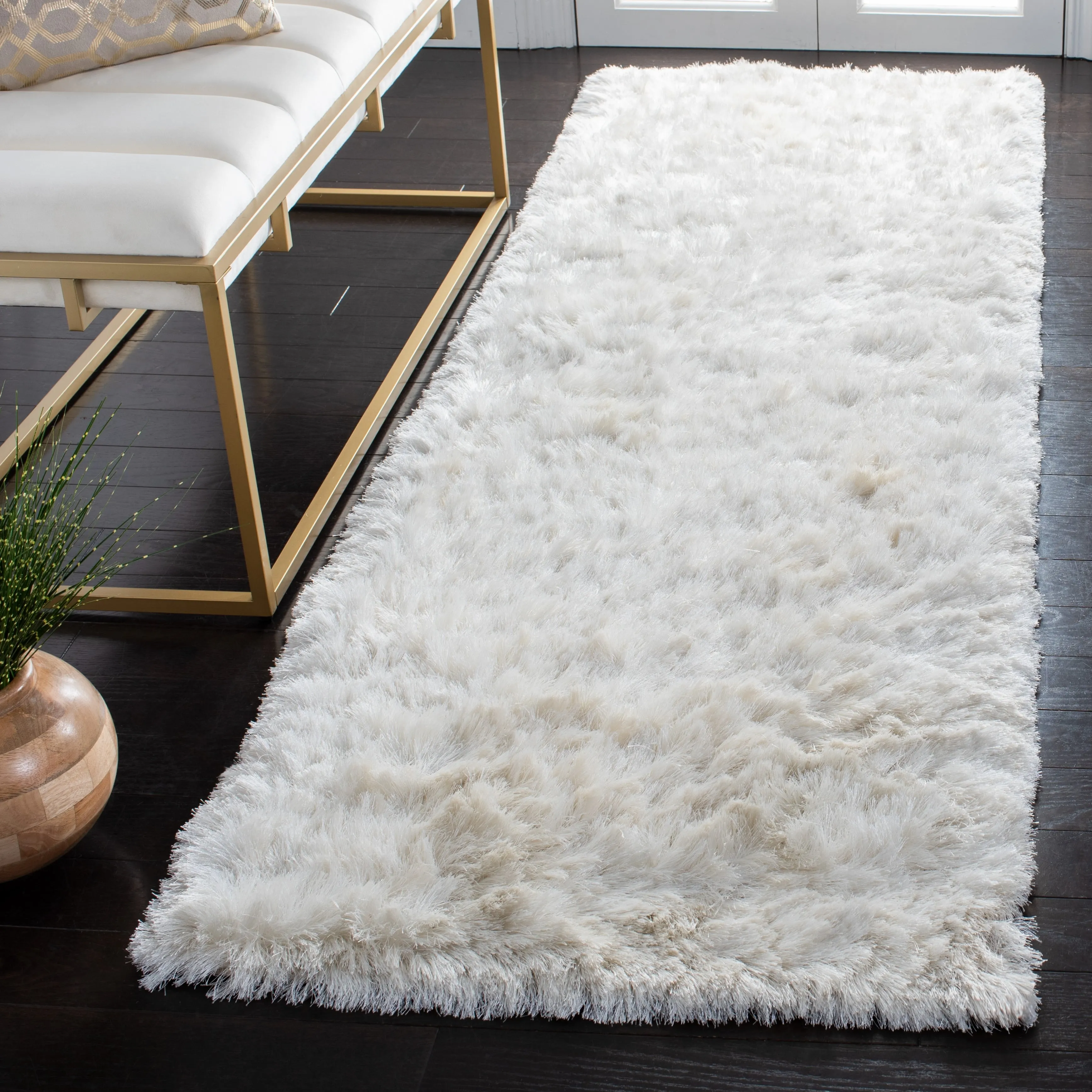 SAFAVIEH Handmade Ocean Shag Marilijn Glam 2.5-inch Thick Rug