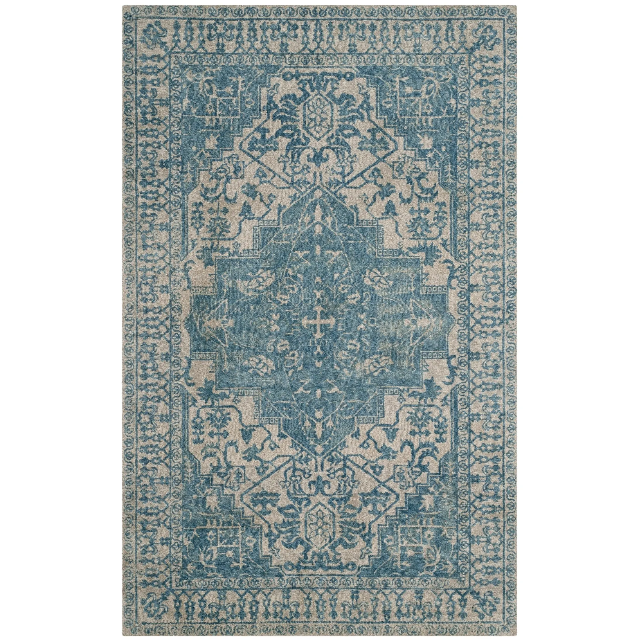 SAFAVIEH Handmade Restoration Vintage Boho Grisha Oriental Wool Rug