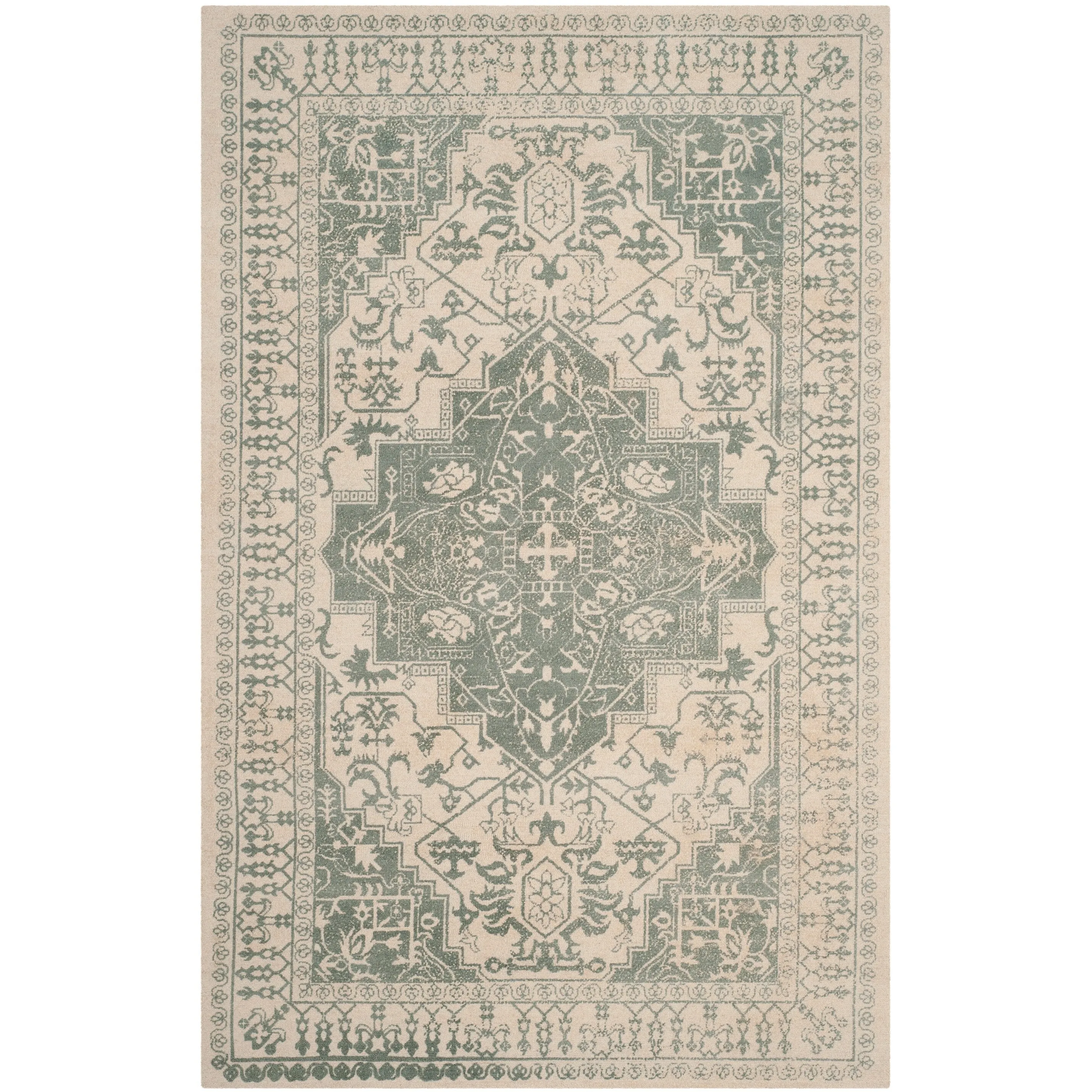 SAFAVIEH Handmade Restoration Vintage Boho Grisha Oriental Wool Rug