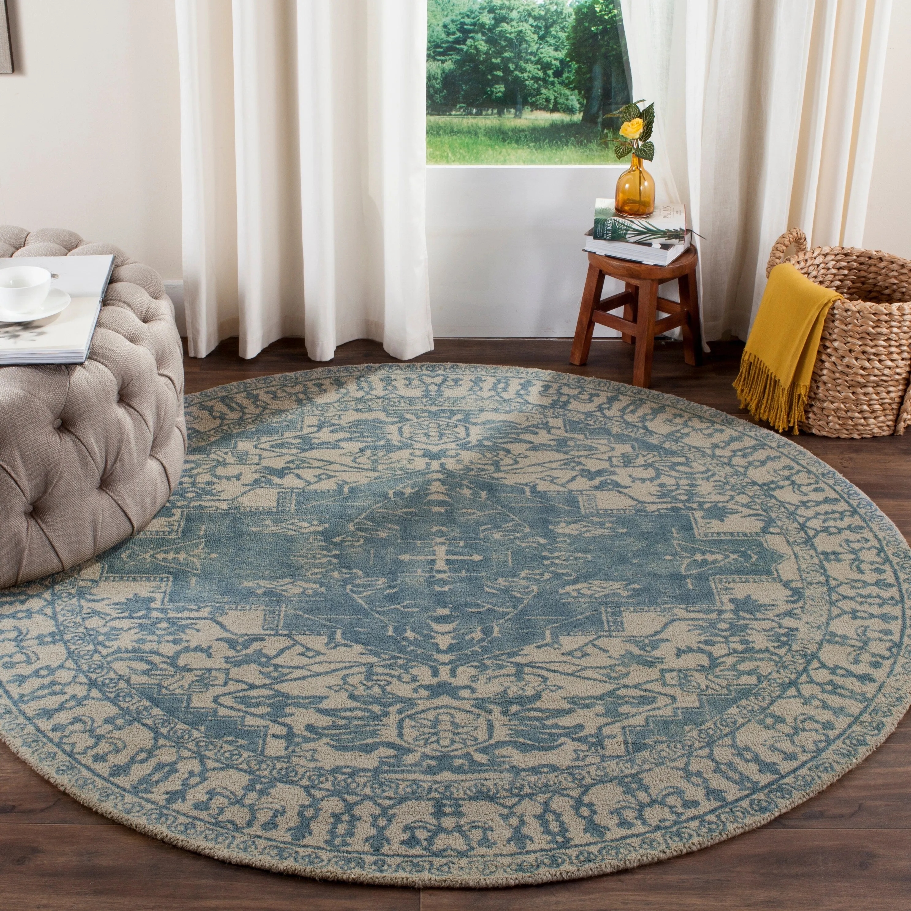 SAFAVIEH Handmade Restoration Vintage Boho Grisha Oriental Wool Rug