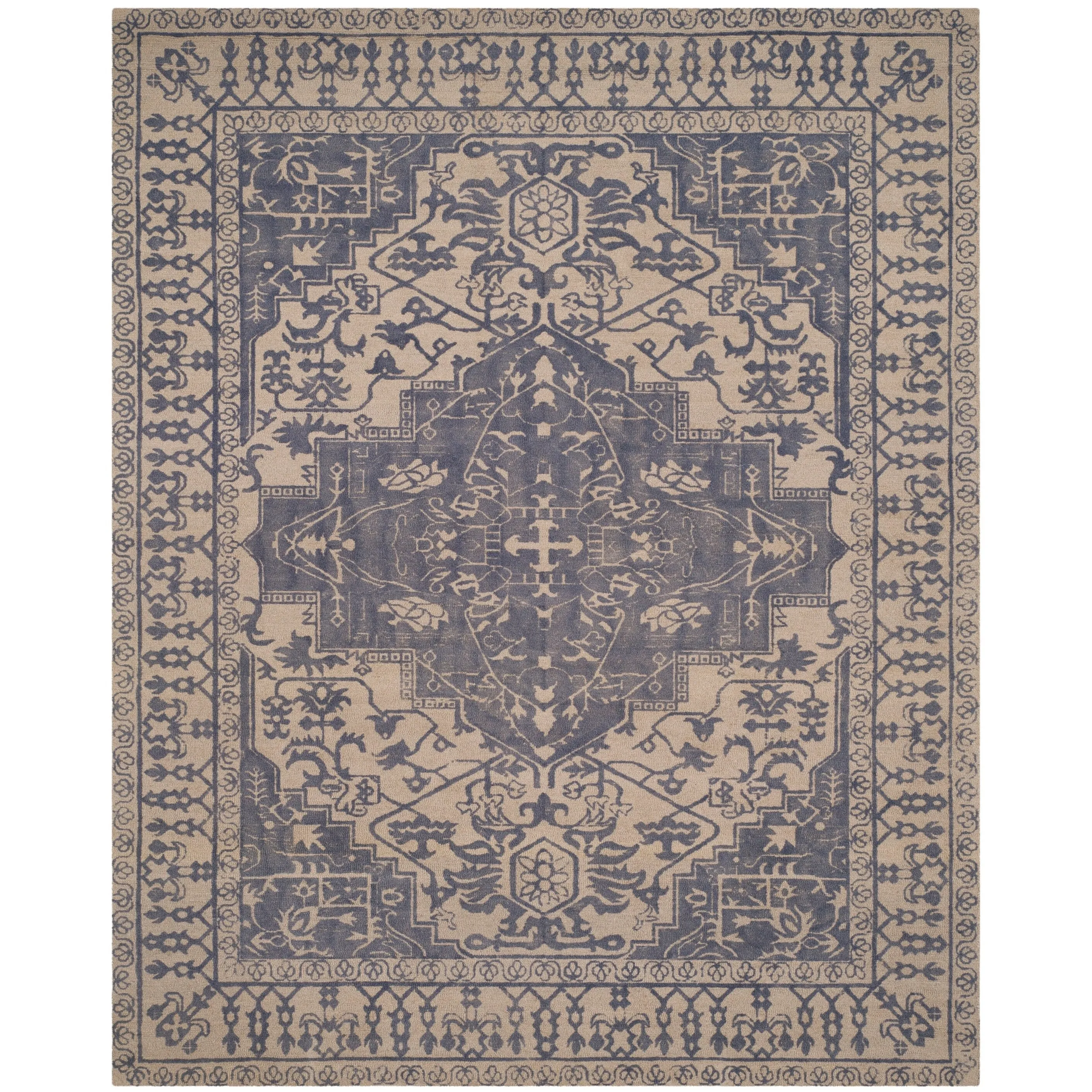 SAFAVIEH Handmade Restoration Vintage Boho Grisha Oriental Wool Rug