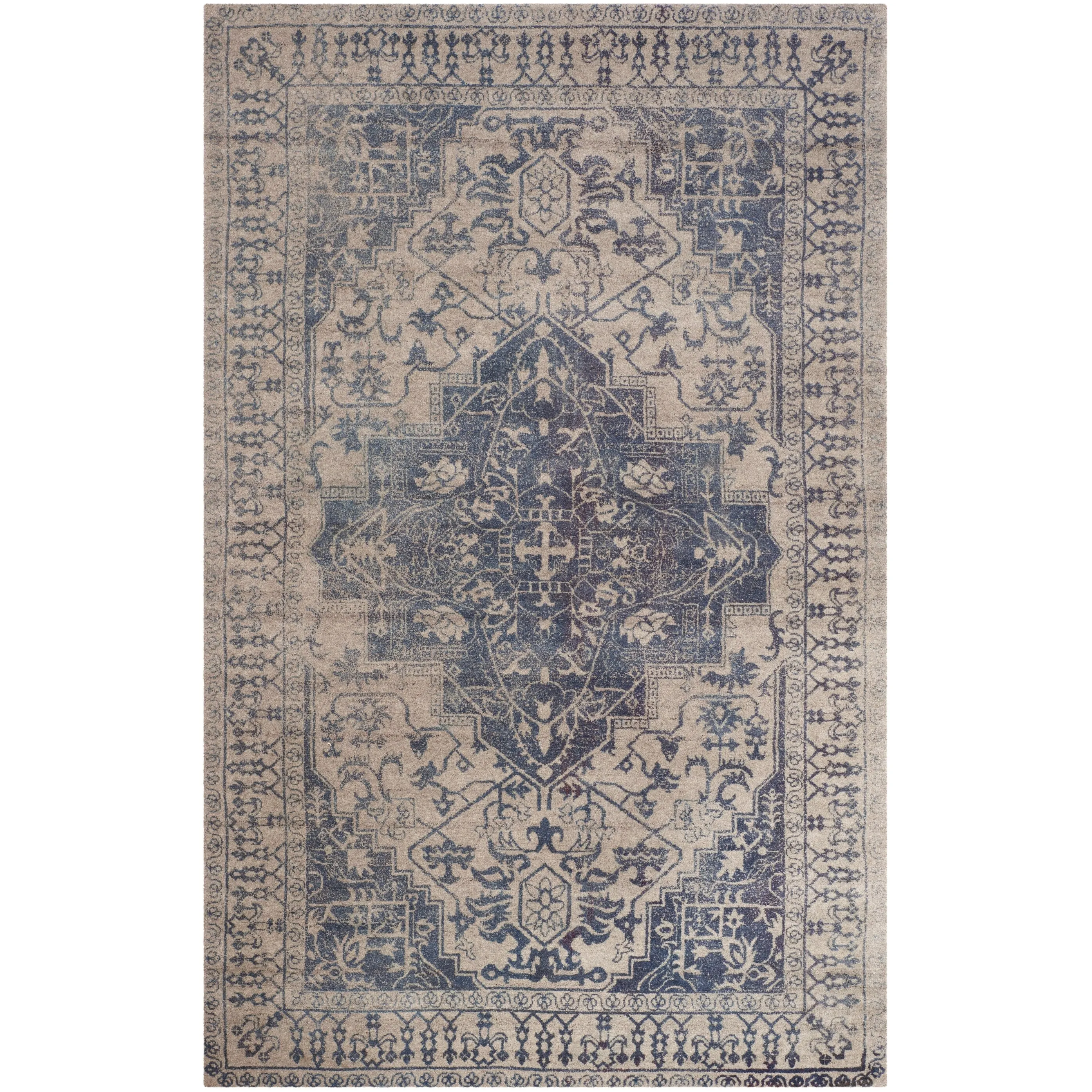 SAFAVIEH Handmade Restoration Vintage Boho Grisha Oriental Wool Rug