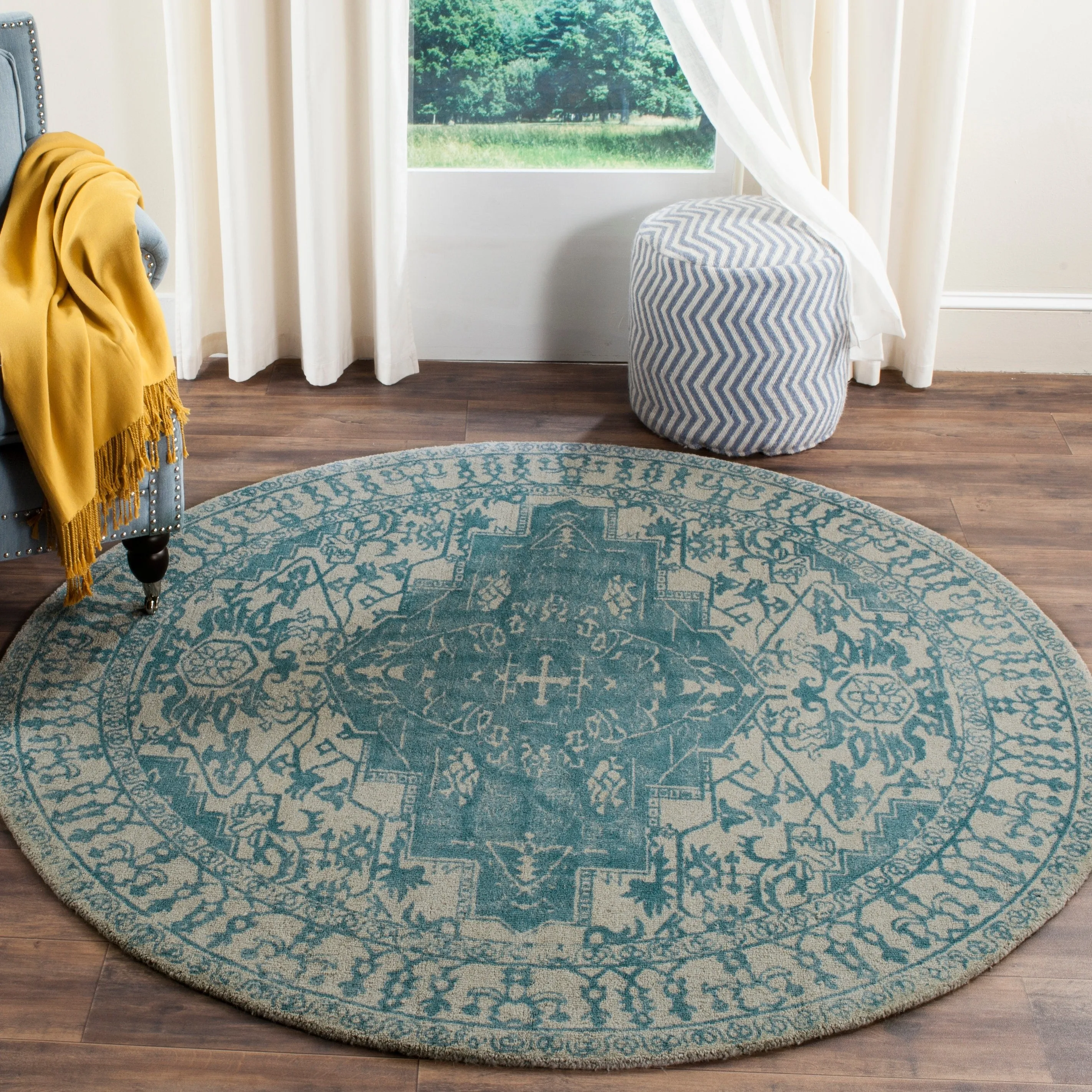 SAFAVIEH Handmade Restoration Vintage Boho Grisha Oriental Wool Rug
