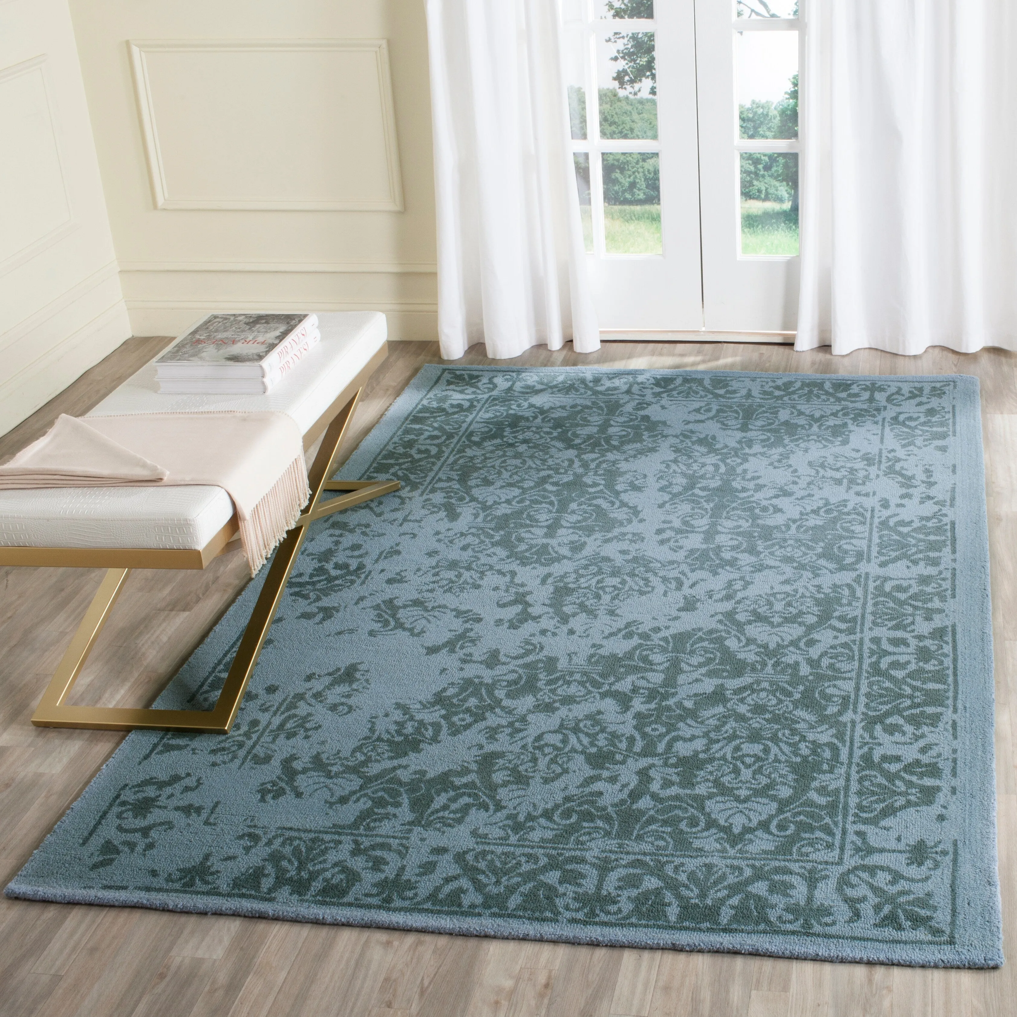 SAFAVIEH Handmade Restoration Vintage Distressed Boho Amani Oriental Wool