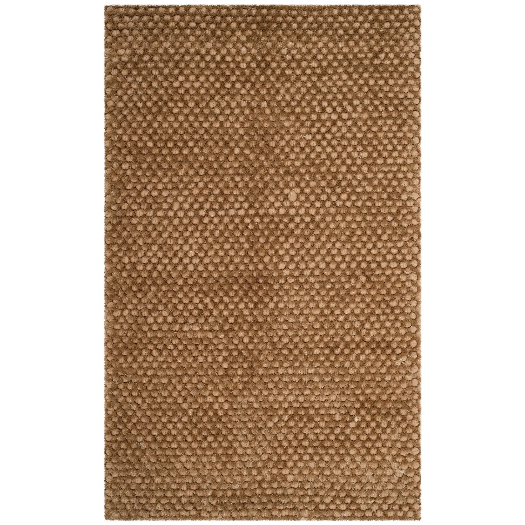 SAFAVIEH Handmade Saint Shantell Shag Yuiko Solid Polyester Rug