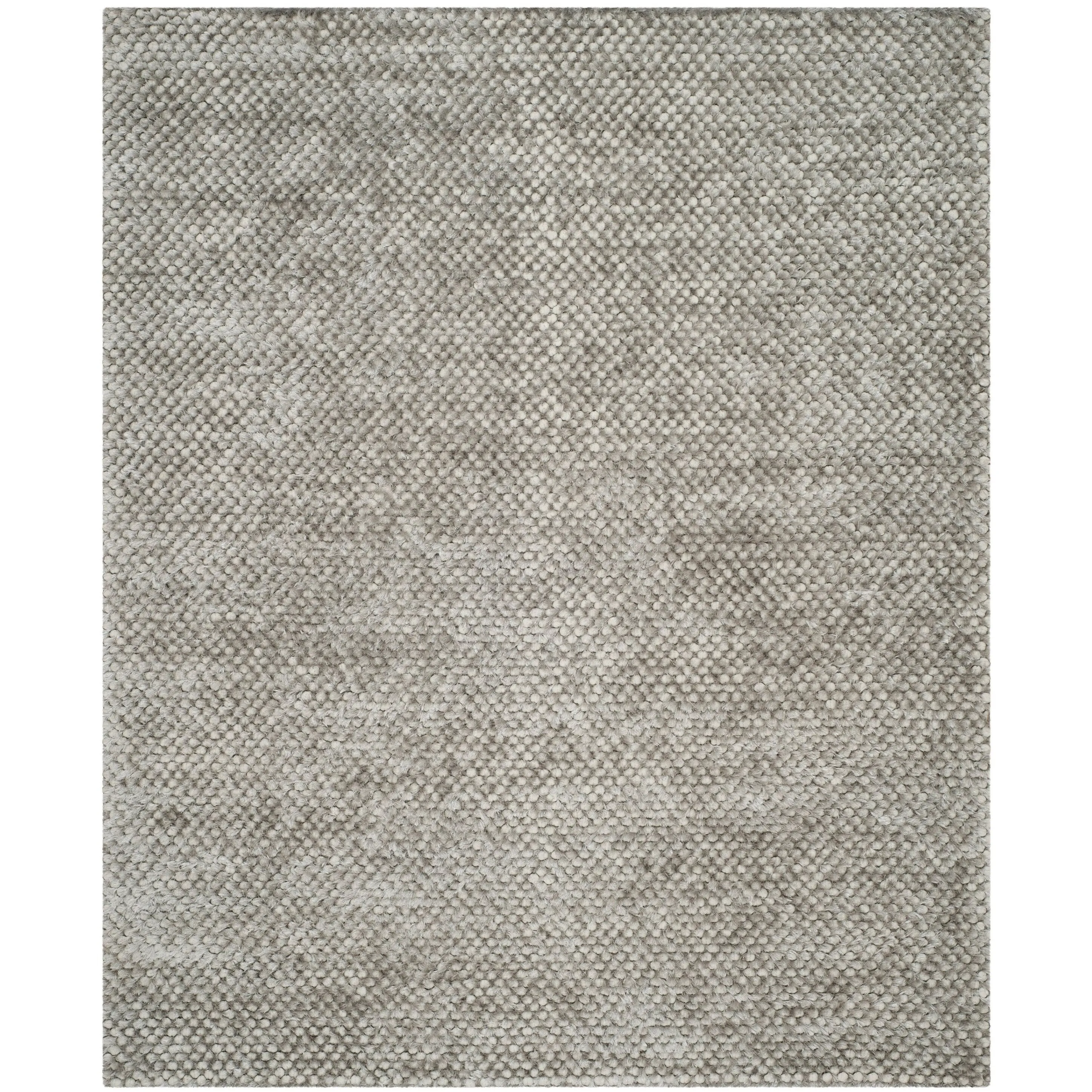 SAFAVIEH Handmade Saint Shantell Shag Yuiko Solid Polyester Rug