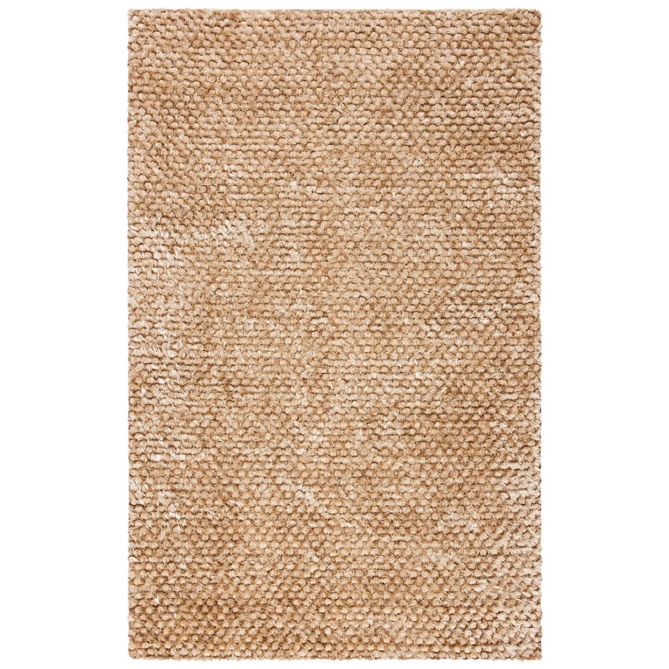 SAFAVIEH Handmade Saint Shantell Shag Yuiko Solid Polyester Rug