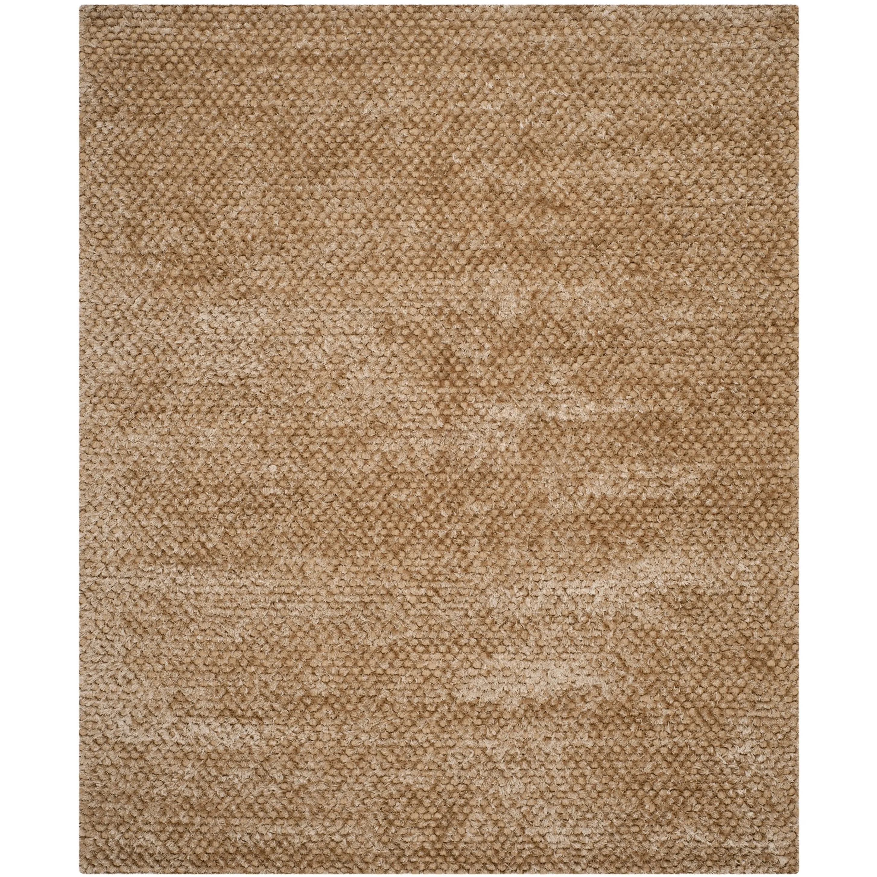 SAFAVIEH Handmade Saint Shantell Shag Yuiko Solid Polyester Rug