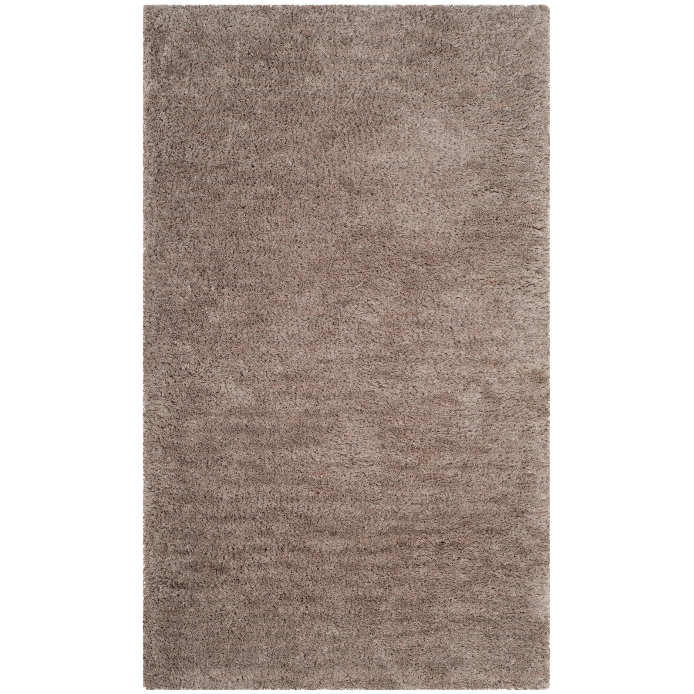 SAFAVIEH Handmade Sheep Shag Dochia Solid Polyester Rug