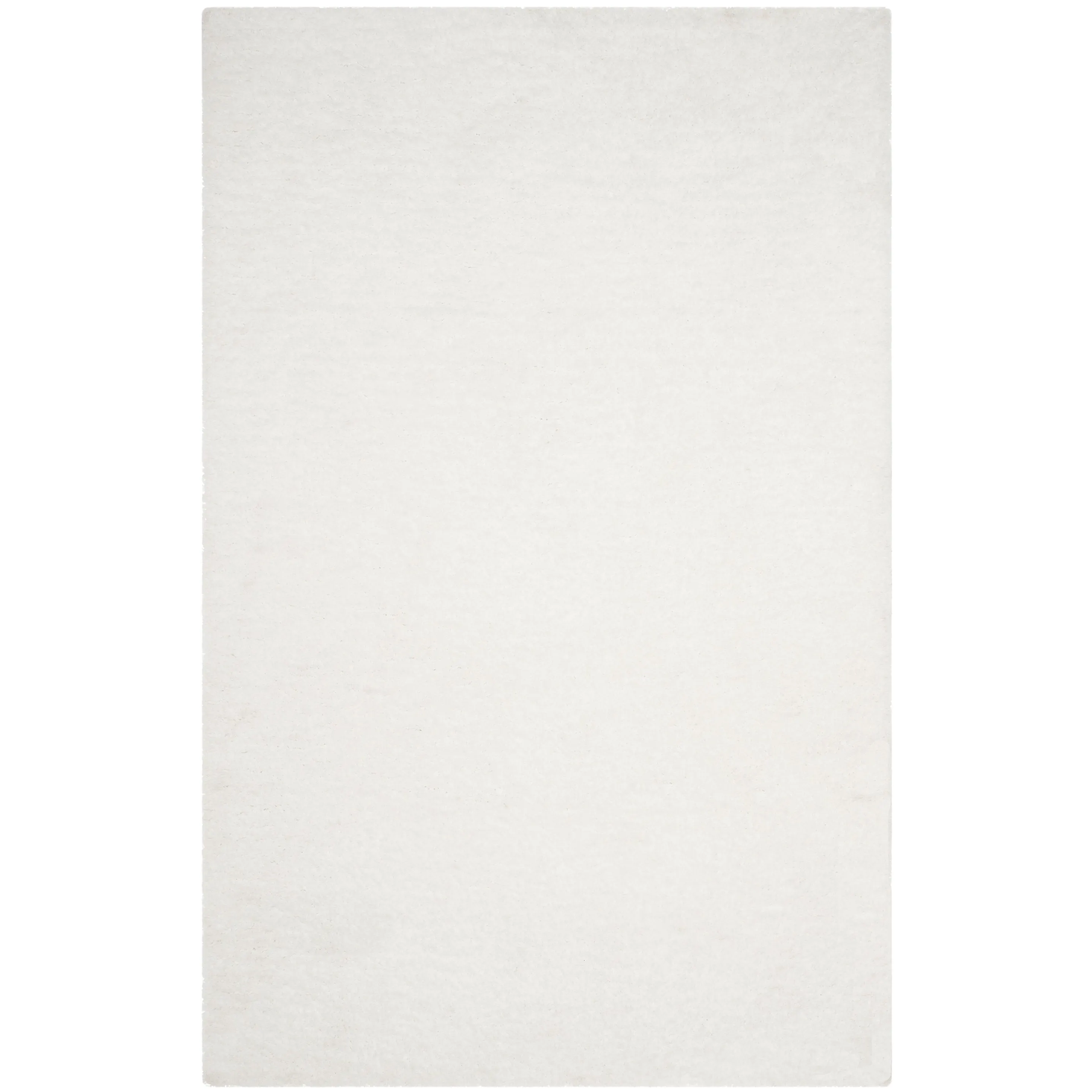 SAFAVIEH Handmade Sheep Shag Dochia Solid Polyester Rug