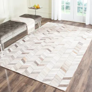 SAFAVIEH. Handmade Studio Leather Ayana Modern Leather Rug