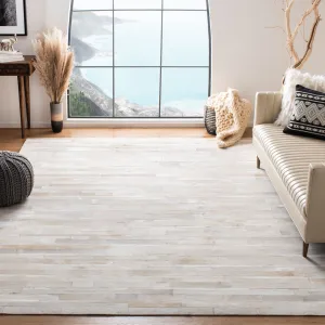SAFAVIEH Handmade Studio Leather Daniele Natural Hide Leather Rug