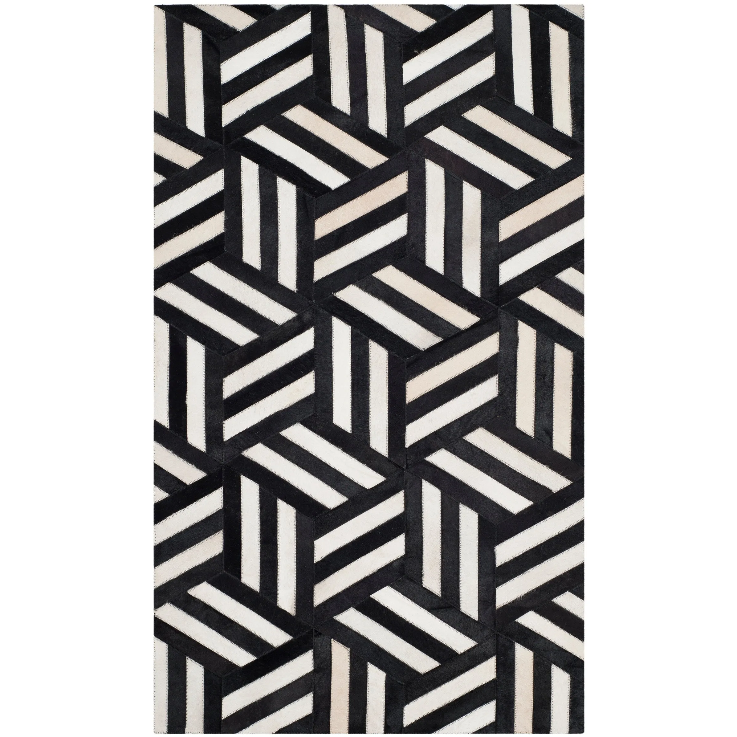 SAFAVIEH Handmade Studio Leather Farrah Modern Leather Rug