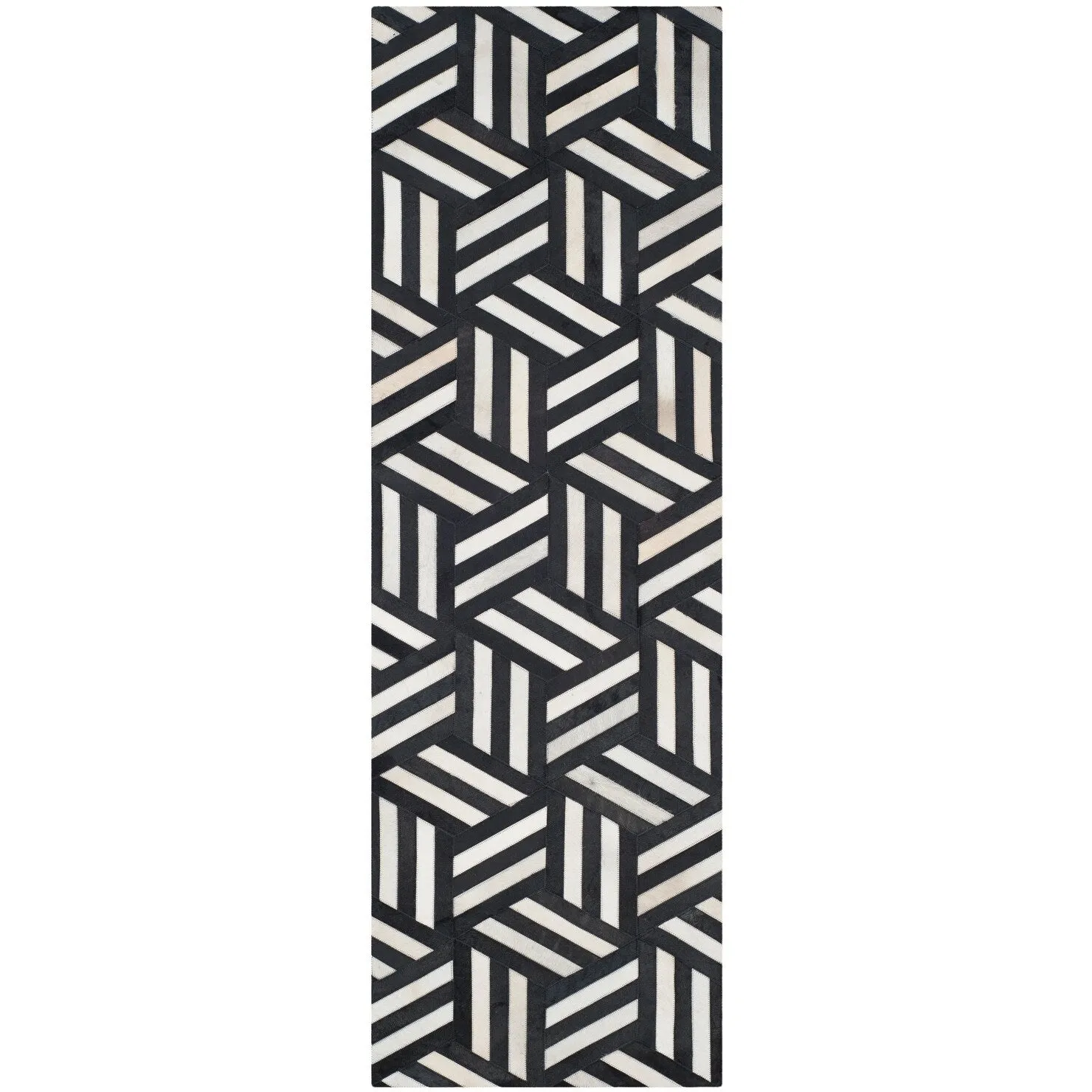 SAFAVIEH Handmade Studio Leather Farrah Modern Leather Rug