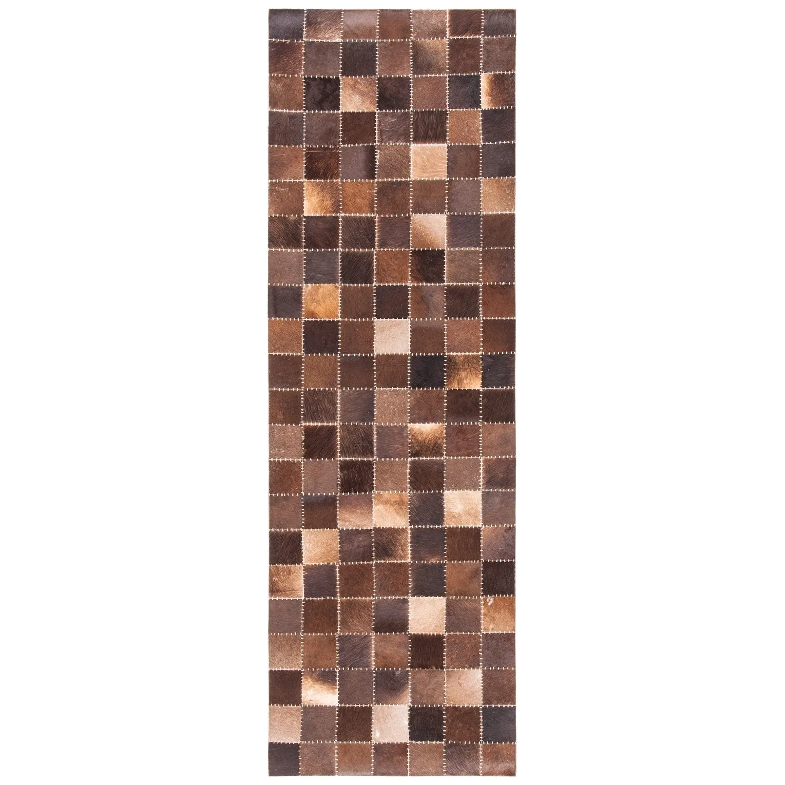 SAFAVIEH Handmade Studio Leather Luciana Natural Hide Leather Rug