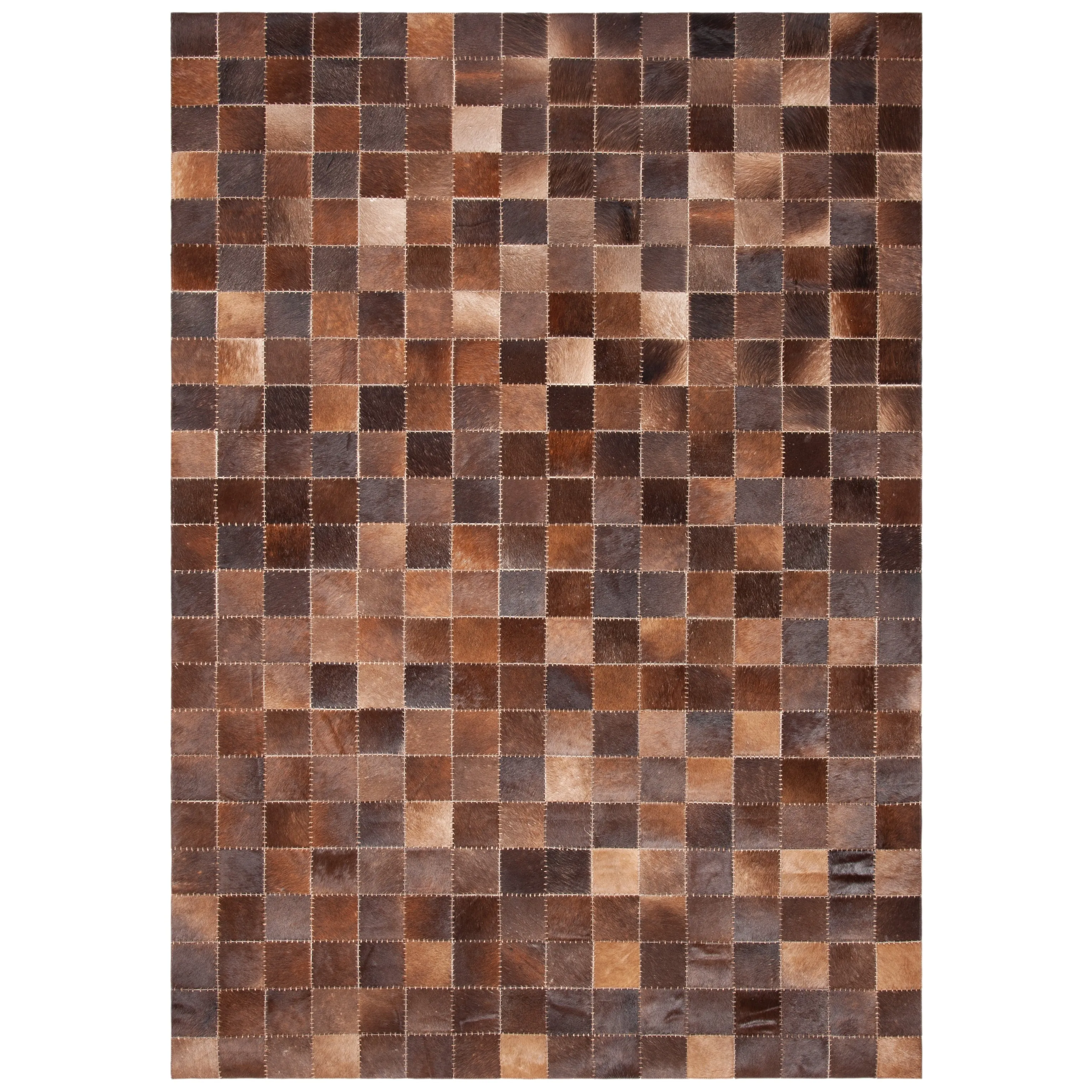 SAFAVIEH Handmade Studio Leather Luciana Natural Hide Leather Rug