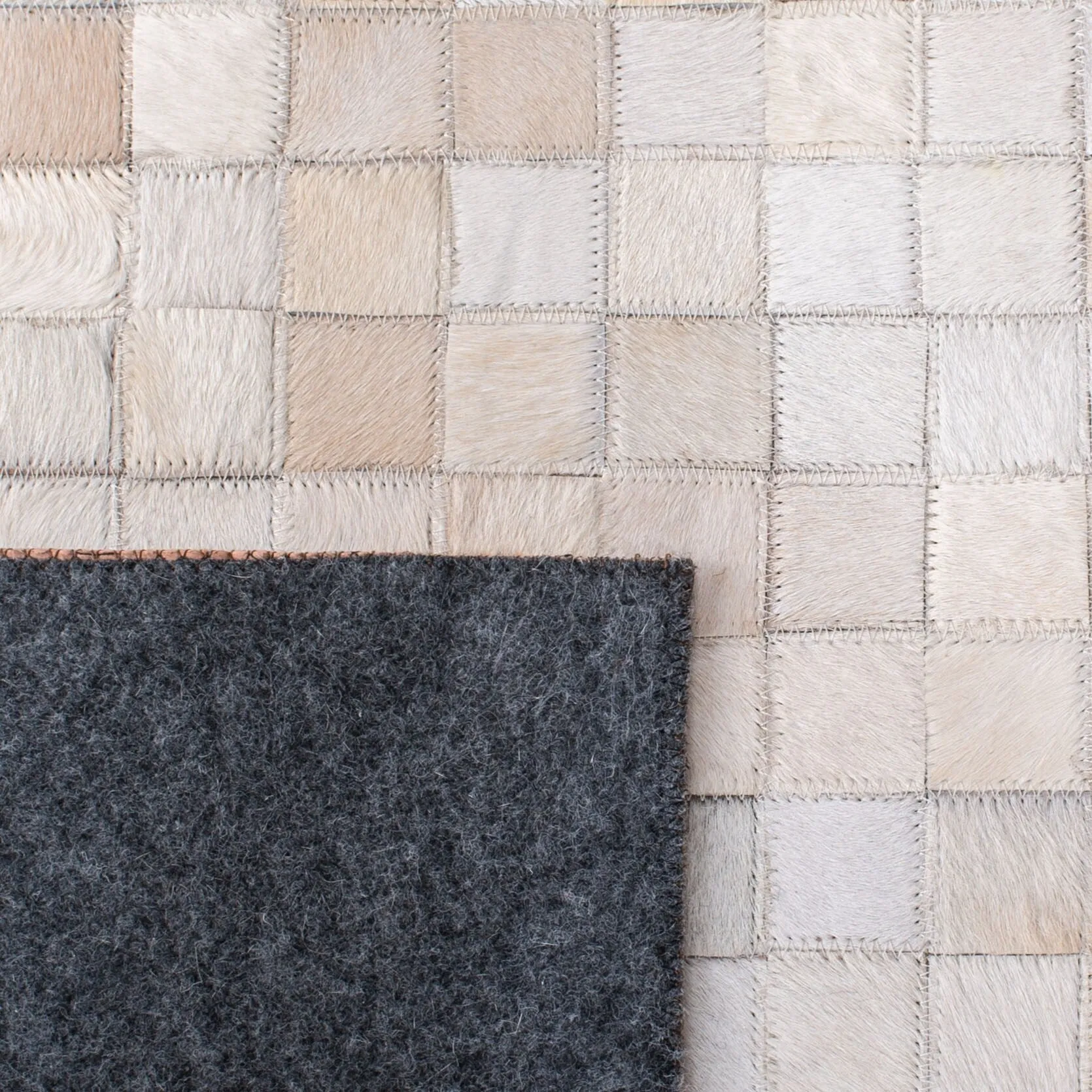 SAFAVIEH Handmade Studio Leather Mistie Natural Hide Leather Rug