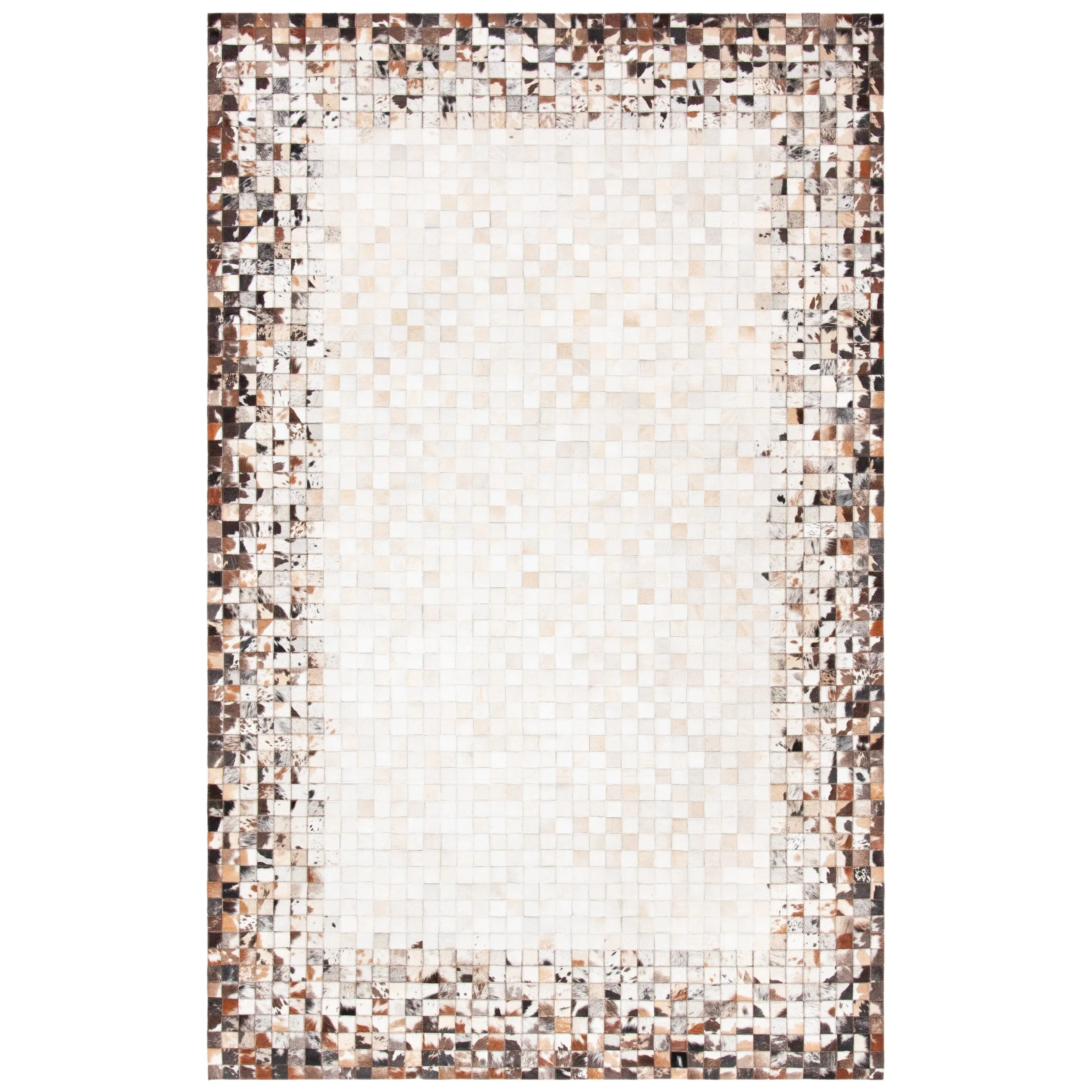 SAFAVIEH Handmade Studio Leather Mistie Natural Hide Leather Rug
