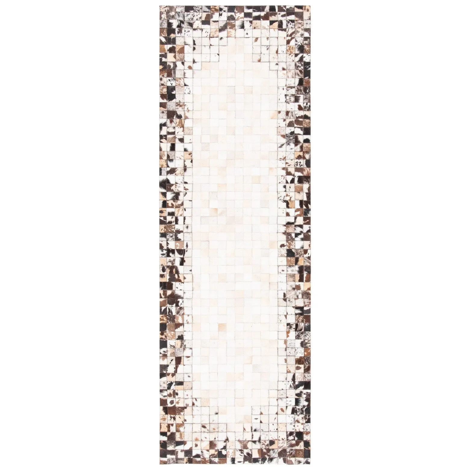 SAFAVIEH Handmade Studio Leather Mistie Natural Hide Leather Rug