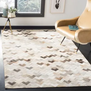 SAFAVIEH Handmade Studio Leather Momo Modern Leather Rug