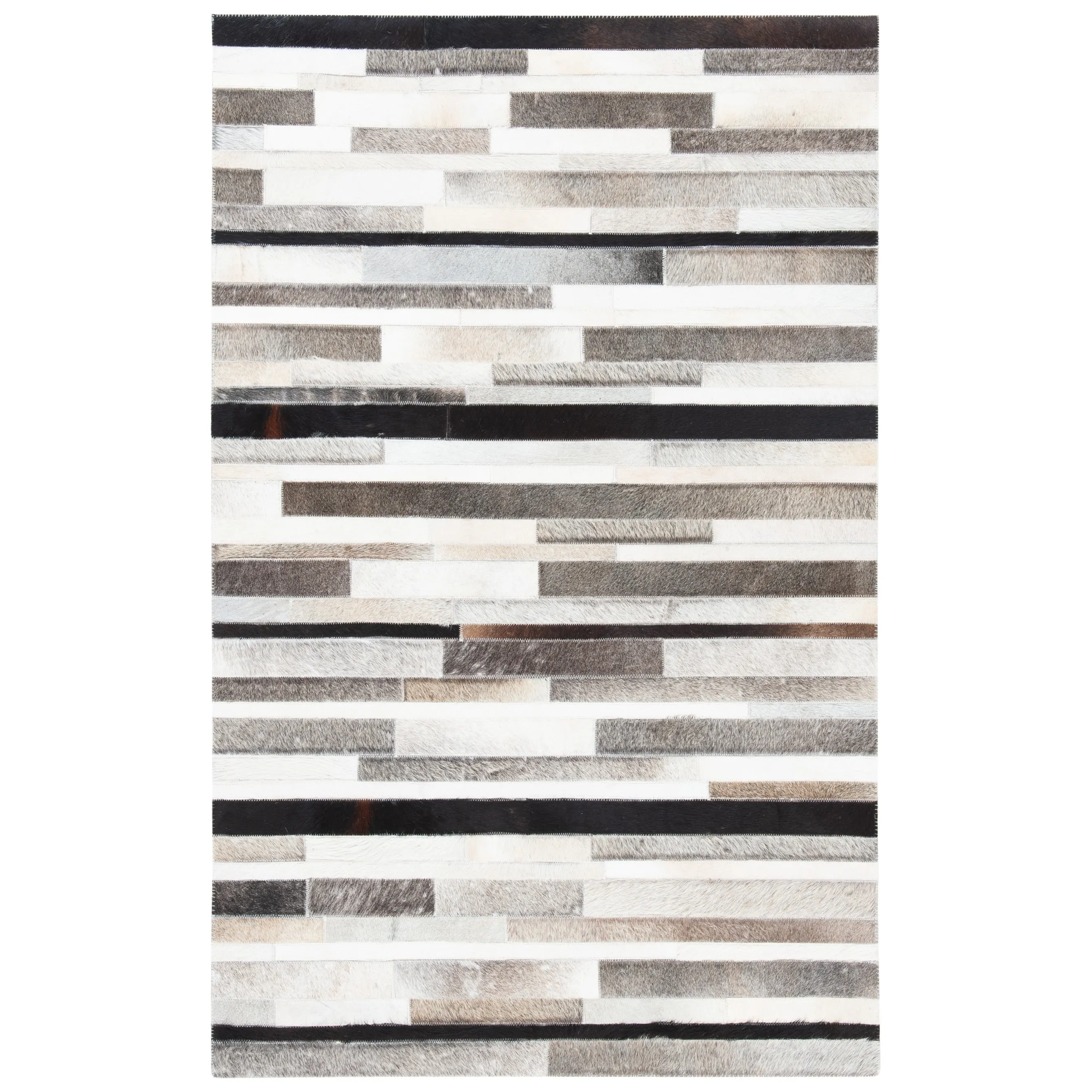 SAFAVIEH Handmade Studio Leather Syreeta Natural Hide Leather Rug