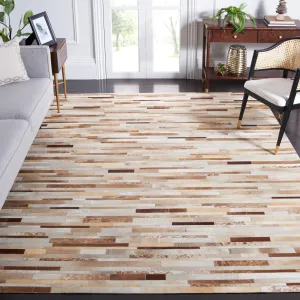 SAFAVIEH Handmade Studio Leather Tennille Modern Leather Rug