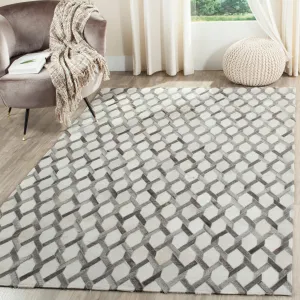 SAFAVIEH Handmade Studio Leather Tiana Modern Leather Rug