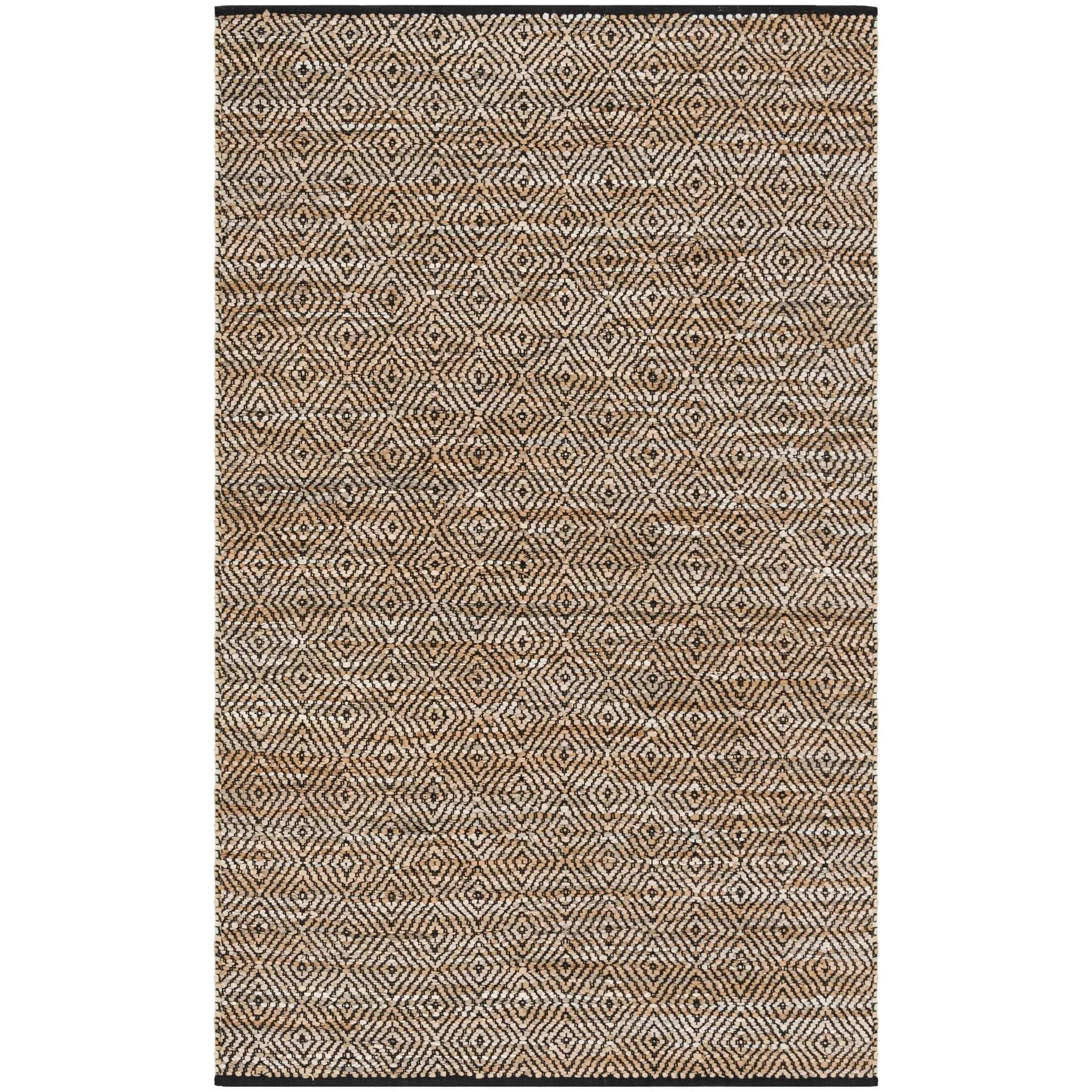 SAFAVIEH Handmade Vintage Boho Leather Josette Modern Stripe Leather
