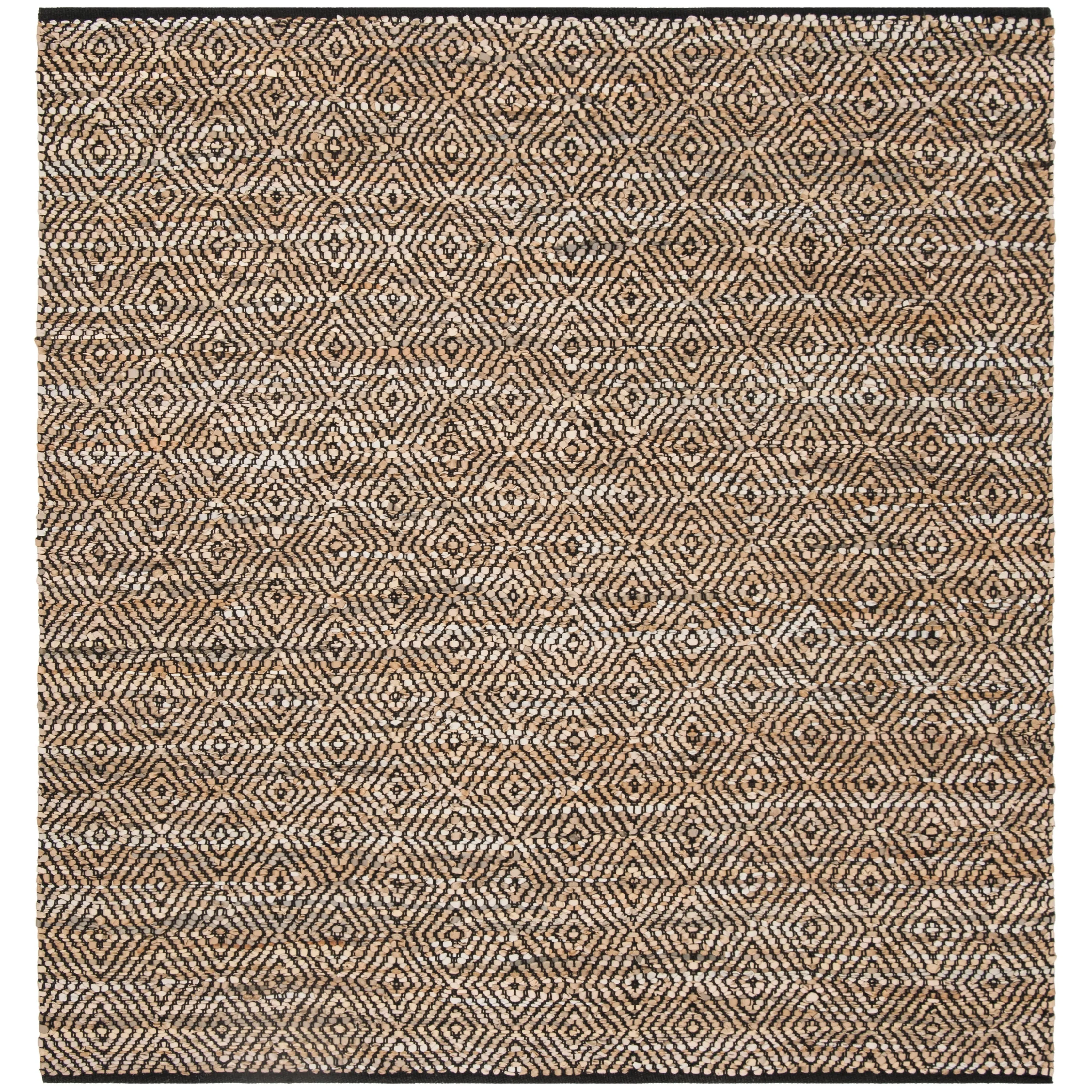 SAFAVIEH Handmade Vintage Boho Leather Josette Modern Stripe Leather